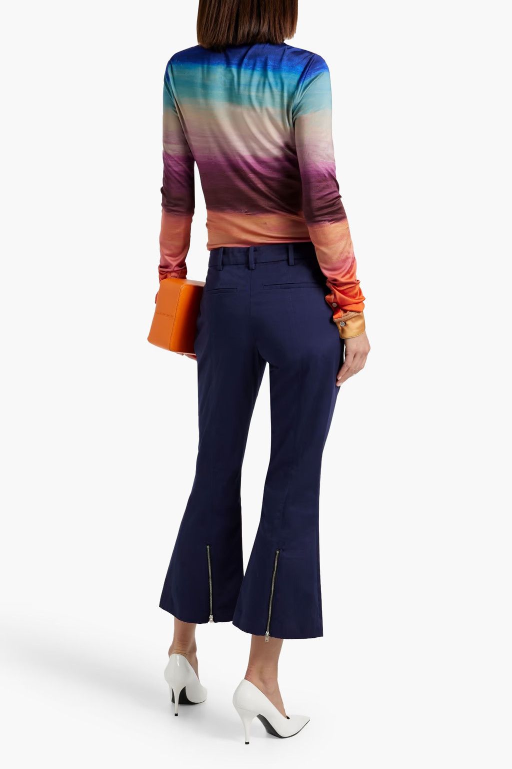 Marni o1y1125 Casual Pant in Blue Size 27" / US 4 / IT 40 - 3 Thumbnail