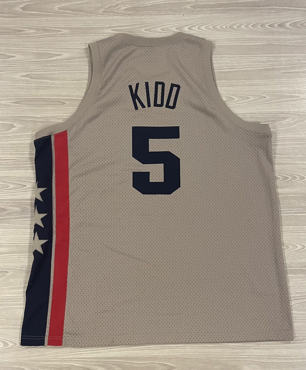 Nike × Vintage Vintage Nike Jason Kidd #5 New Jersey Nets Grey Men’s 2XL Size US XXL / EU 58 / 5 - 5 Thumbnail