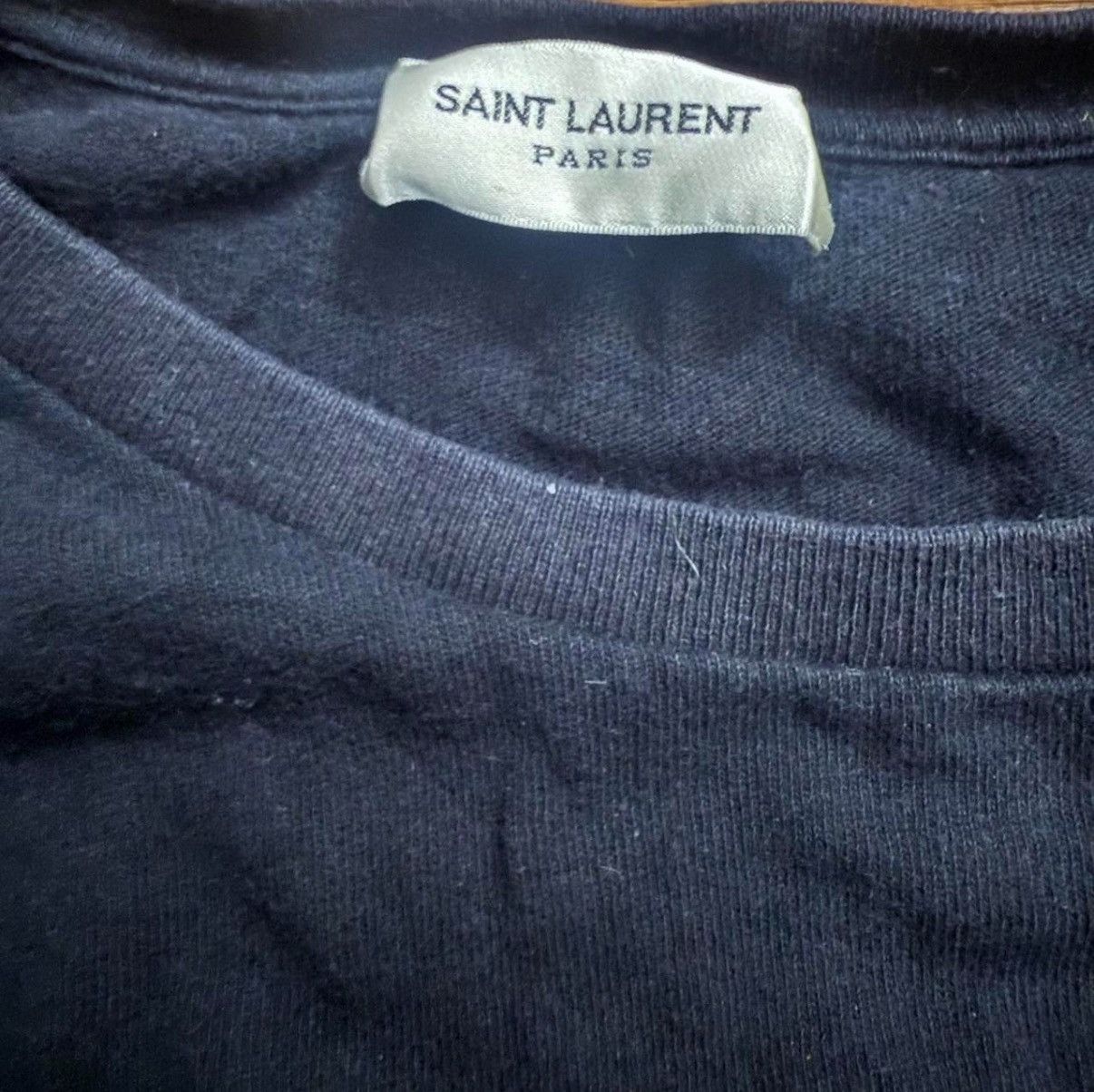 Saint Laurent Paris Saint Laurent Black Star T-Shirt Size US S / EU 44-46 / 1 - 2 Thumbnail