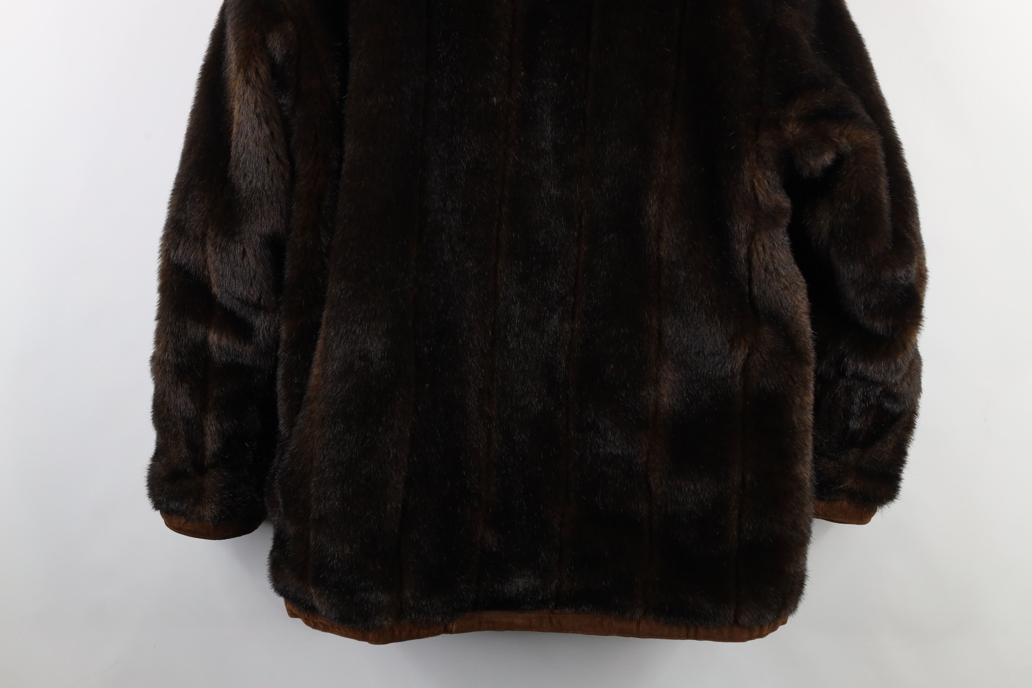 Vintage Vintage 90s Streetwear Reversible Faux Fur Pennylane Jacket Size L / US 10 / IT 46 - 17 Thumbnail