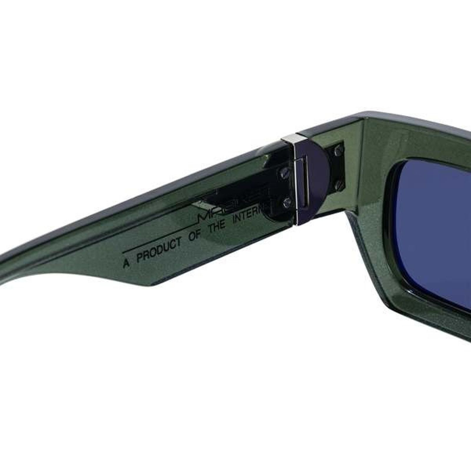 Market Market Studio Sunglasses In Green Acetate / Black Lense Size ONE SIZE - 4 Thumbnail