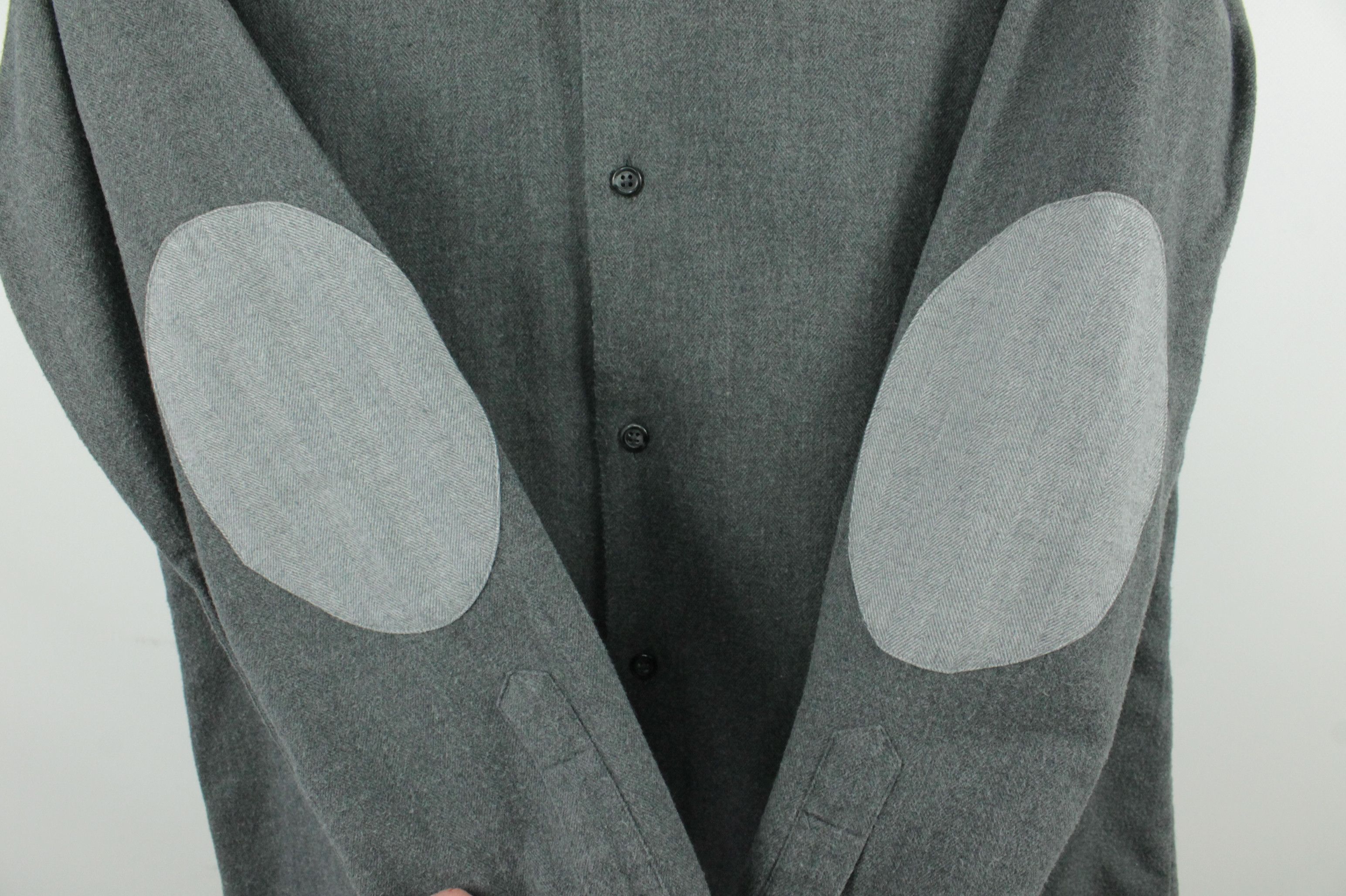 Designer × Hackett Hackett Micro Herringbone Flannel Slim Fit Dress Shirt Men's Size US M / EU 48-50 / 2 - 15 Thumbnail
