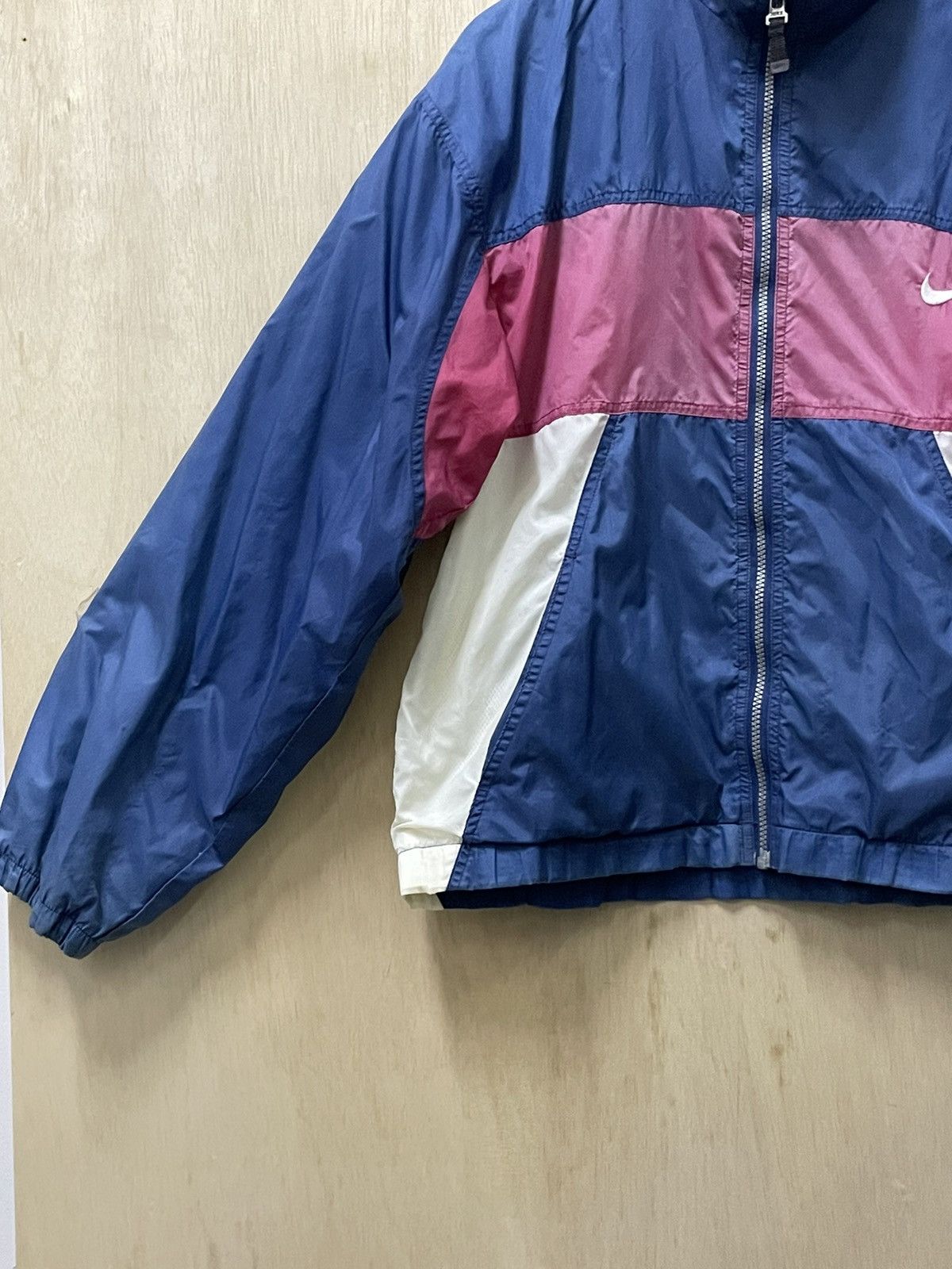 Nike × Vintage Nike Track Vintage Windbreaker Y2K Drill Swoosh Jacket Retro Size US M / EU 48-50 / 2 - 2 Thumbnail