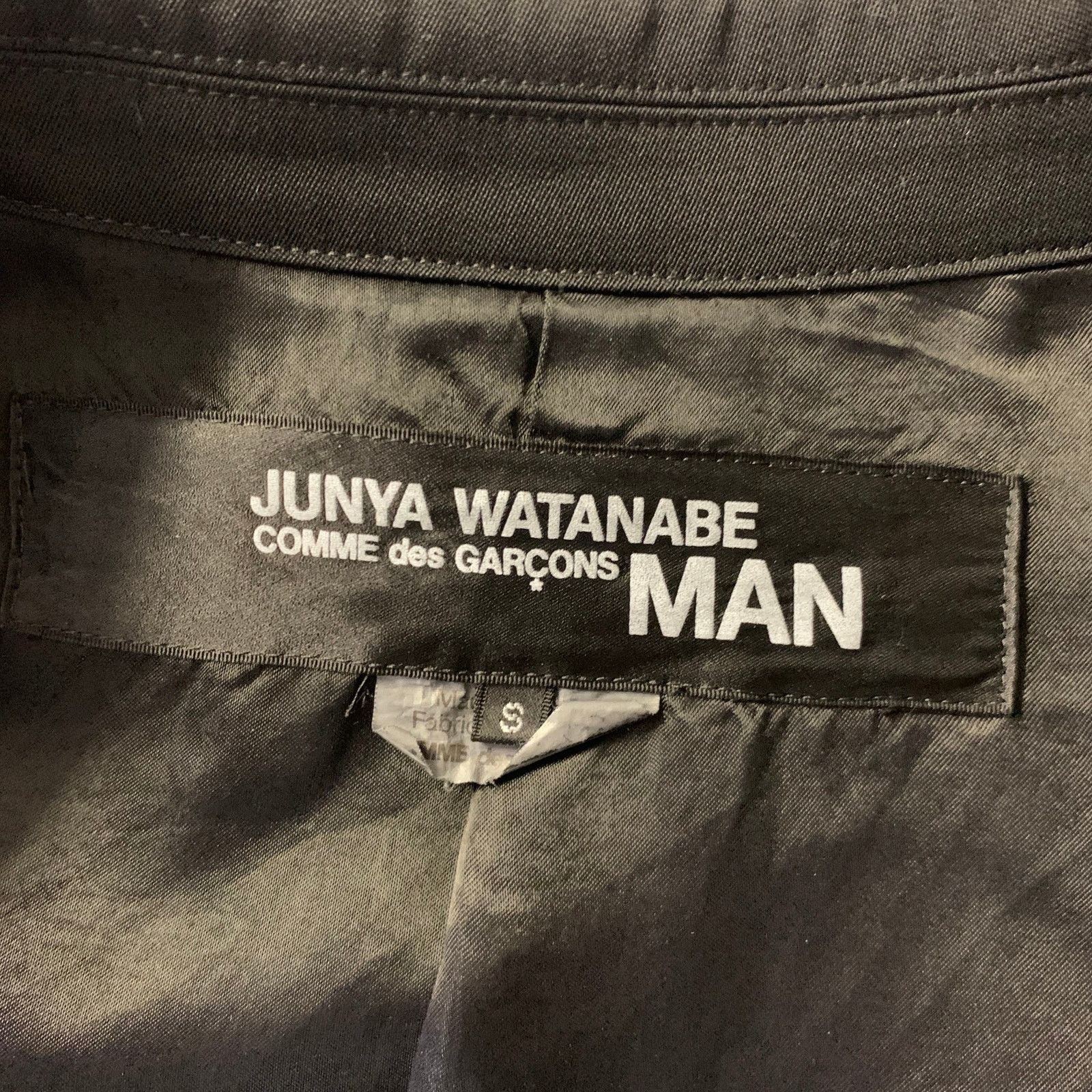Junya Watanabe JUNYA WATANABE Black Cotton Wool Shawl Collar Sport Coat Size 38R - 6 Thumbnail