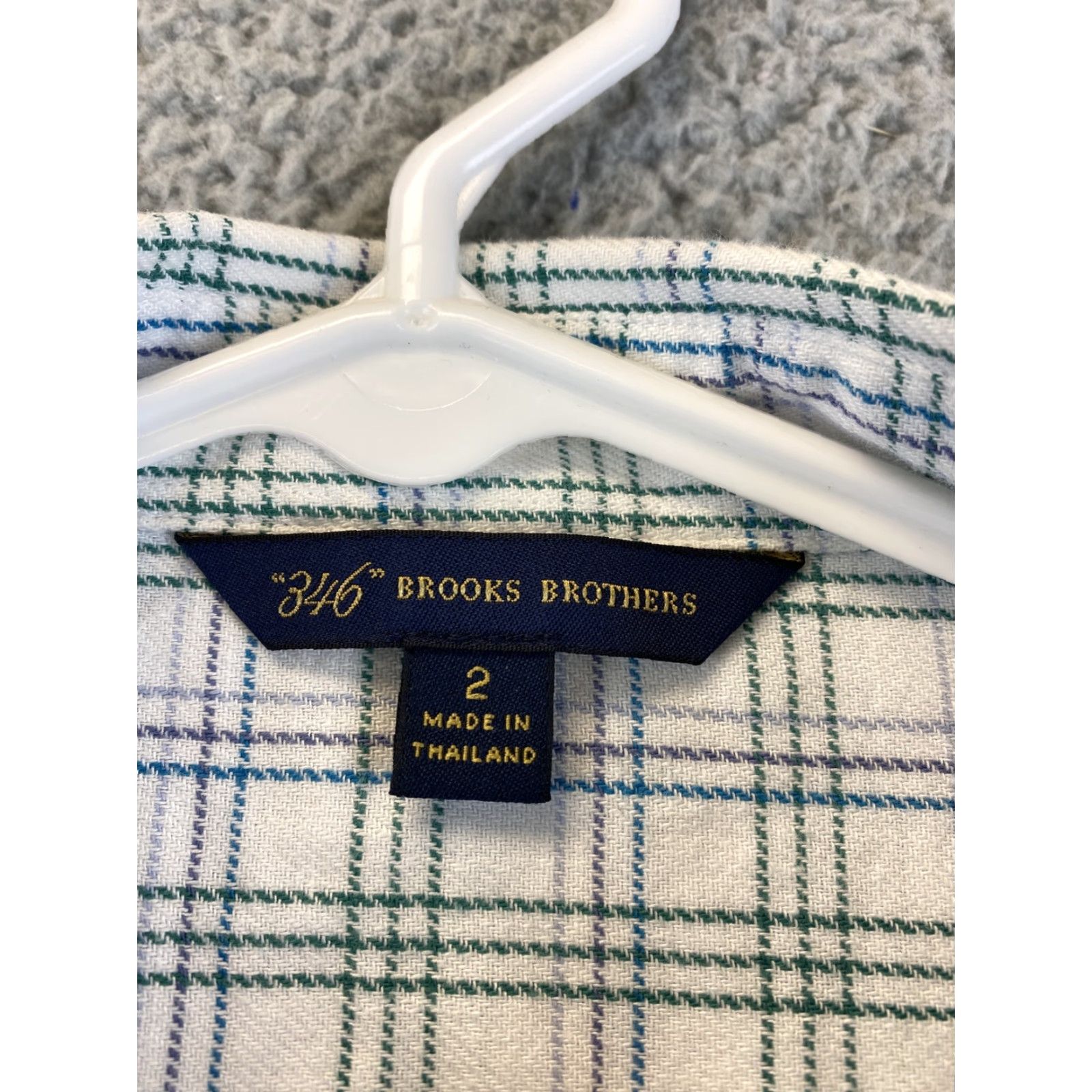 Brooks Brothers Brooks Brothers Women's Long Sleeve Button Shirt Sz 2 Plaid CasualFit Cotton All Seasons Size XS / US 0-2 / IT 36-38 - 5 Thumbnail