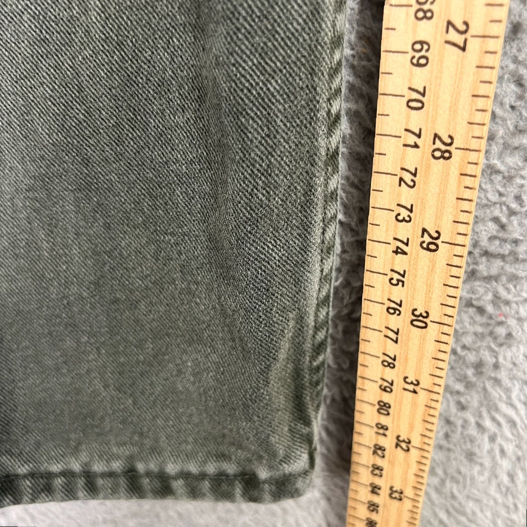 Wrangler VINTAGE Wrangler Jeans 10 27x33 Green High Rise Straight 80s Womens Size 32" / US 10 / IT 46 - 2 Thumbnail