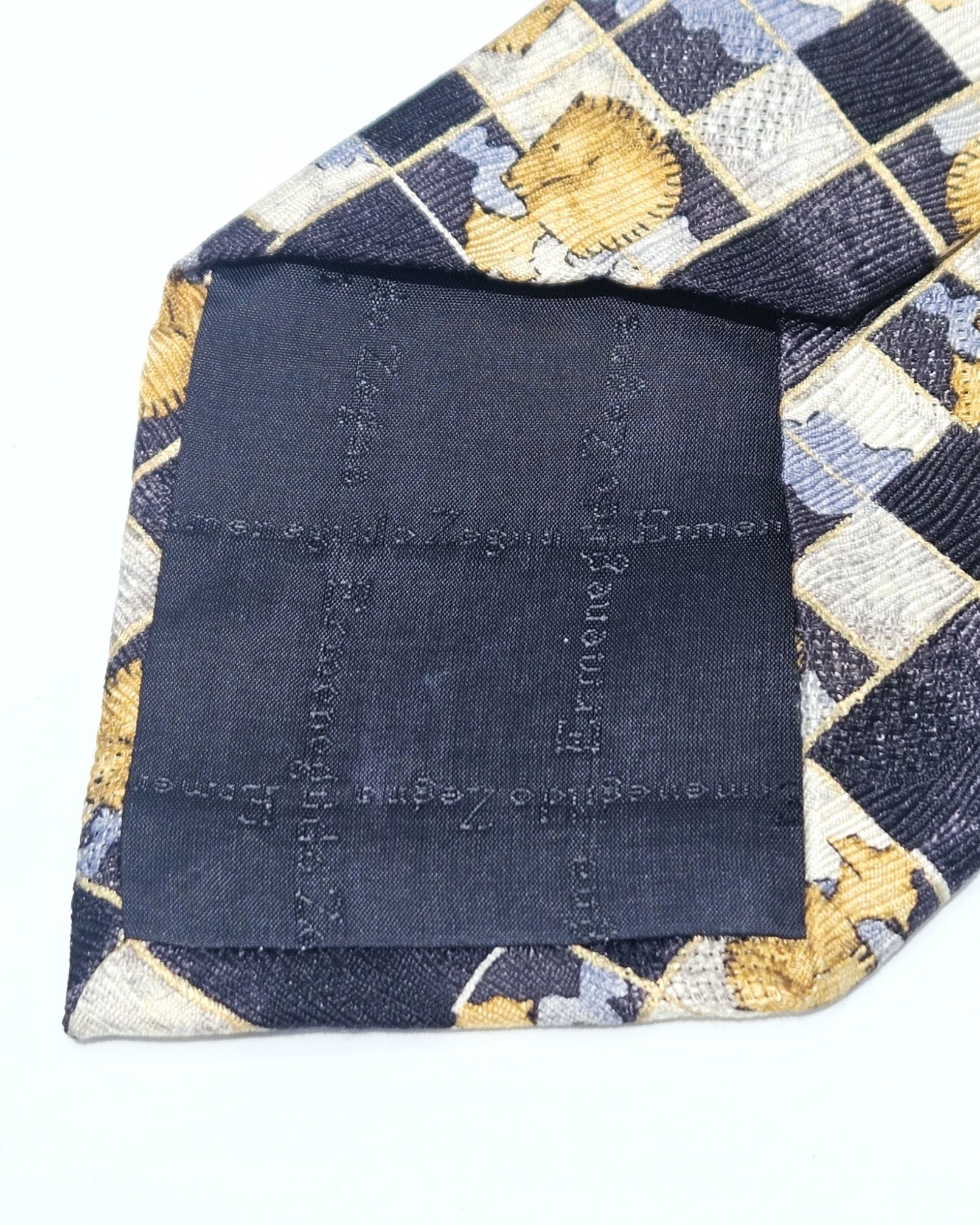 Ermenegildo Zegna Vintage Ermenegildo Zegna Silk Tie Surreal Chess Board Size ONE SIZE - 3 Thumbnail