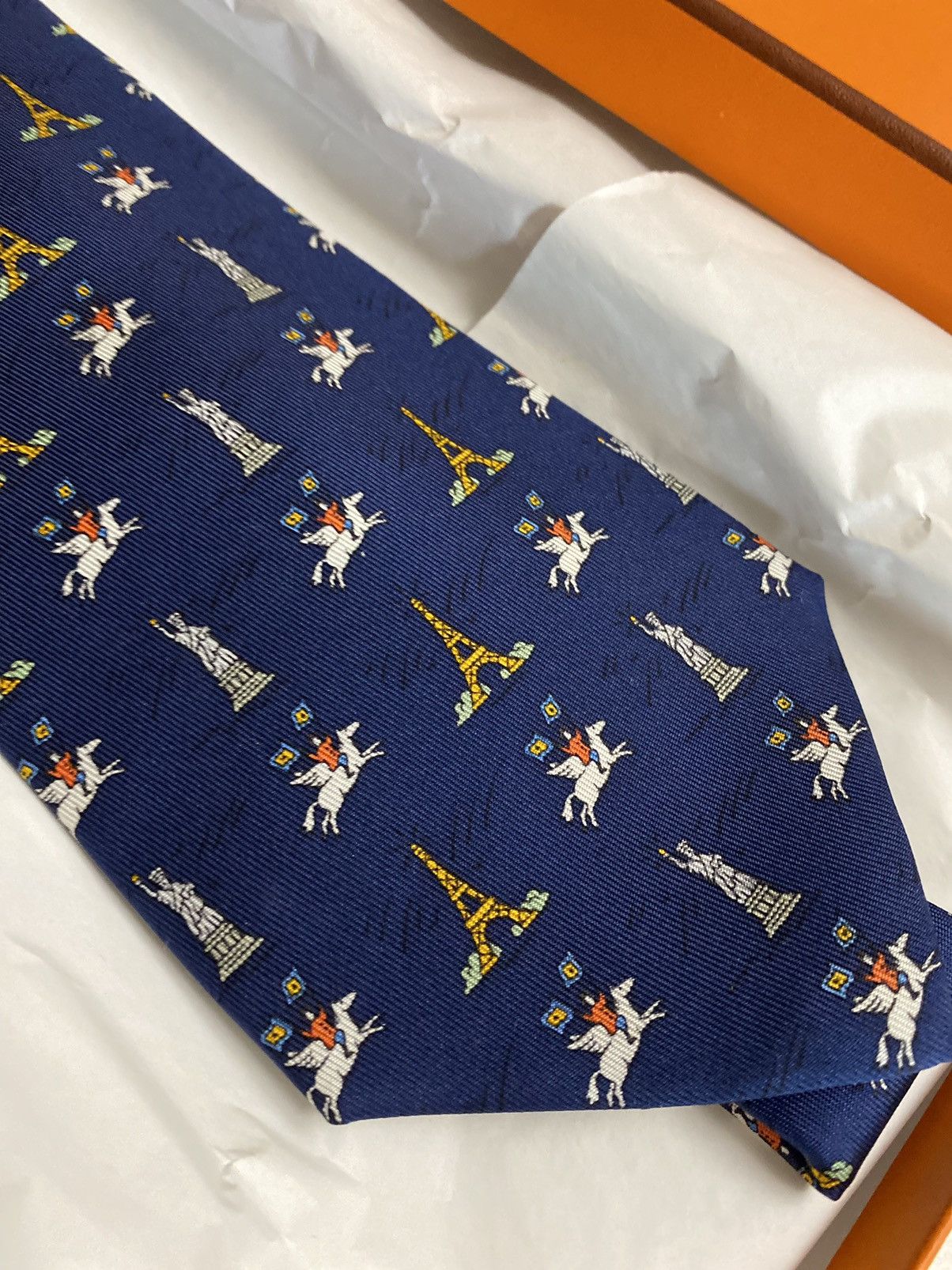Hermes Hermès 🇫🇷 Blue Maison Hermès NYC 2000 Opening 7913 MA Rare NW Size ONE SIZE - 1 Thumbnail