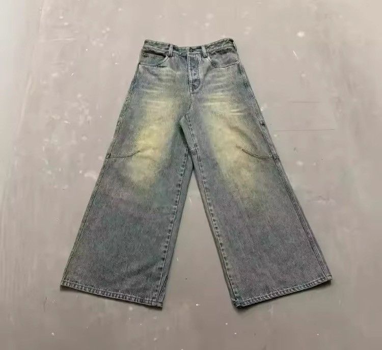 Japanese Brand Washed Y2K Style Baggy Denim Jeans Size US 36 / EU 52 - 2 Thumbnail