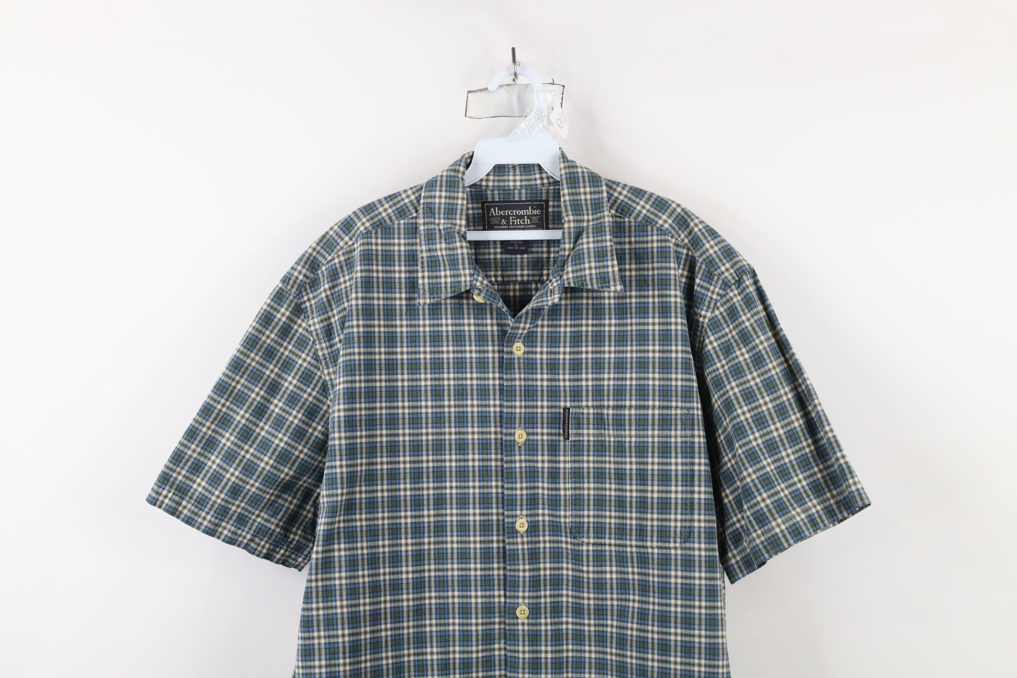 Abercrombie & Fitch × Vintage Vintage 90s Abercrombie & Fitch Baggy Fit Button Shirt Plaid Size US L / EU 52-54 / 3 - 2 Thumbnail