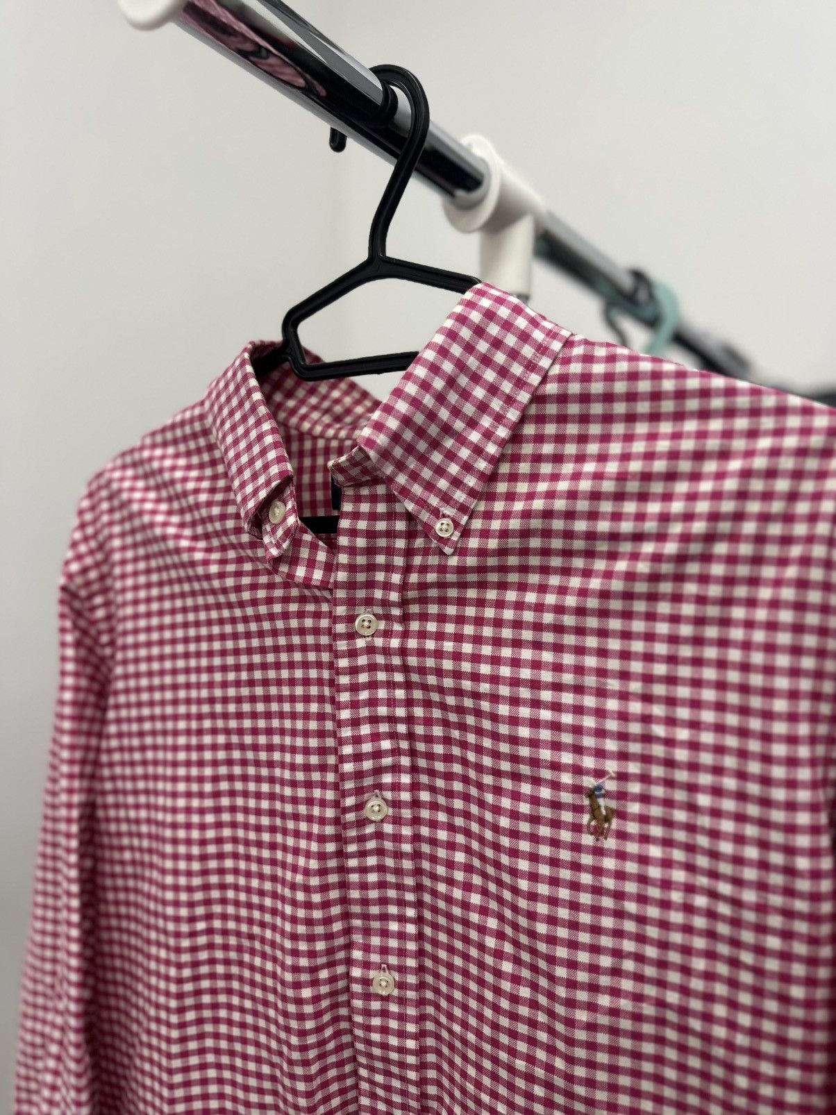 Polo Ralph Lauren Polo Ralph Lauren Stripped Purple White Shirt Horse Vintage Size US L / EU 52-54 / 3 - 5 Thumbnail