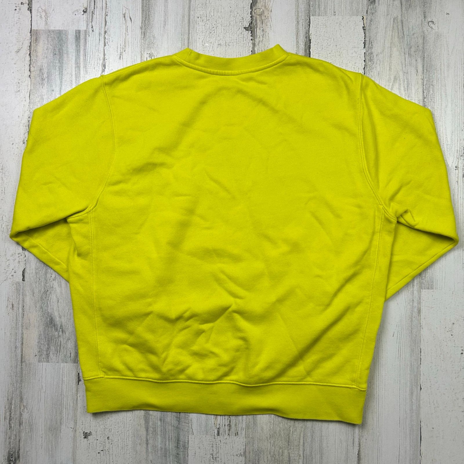 Nike Neon Green Nike Sportswear Club Fleece Crewneck Men's Large Size US L / EU 52-54 / 3 - 3 Thumbnail