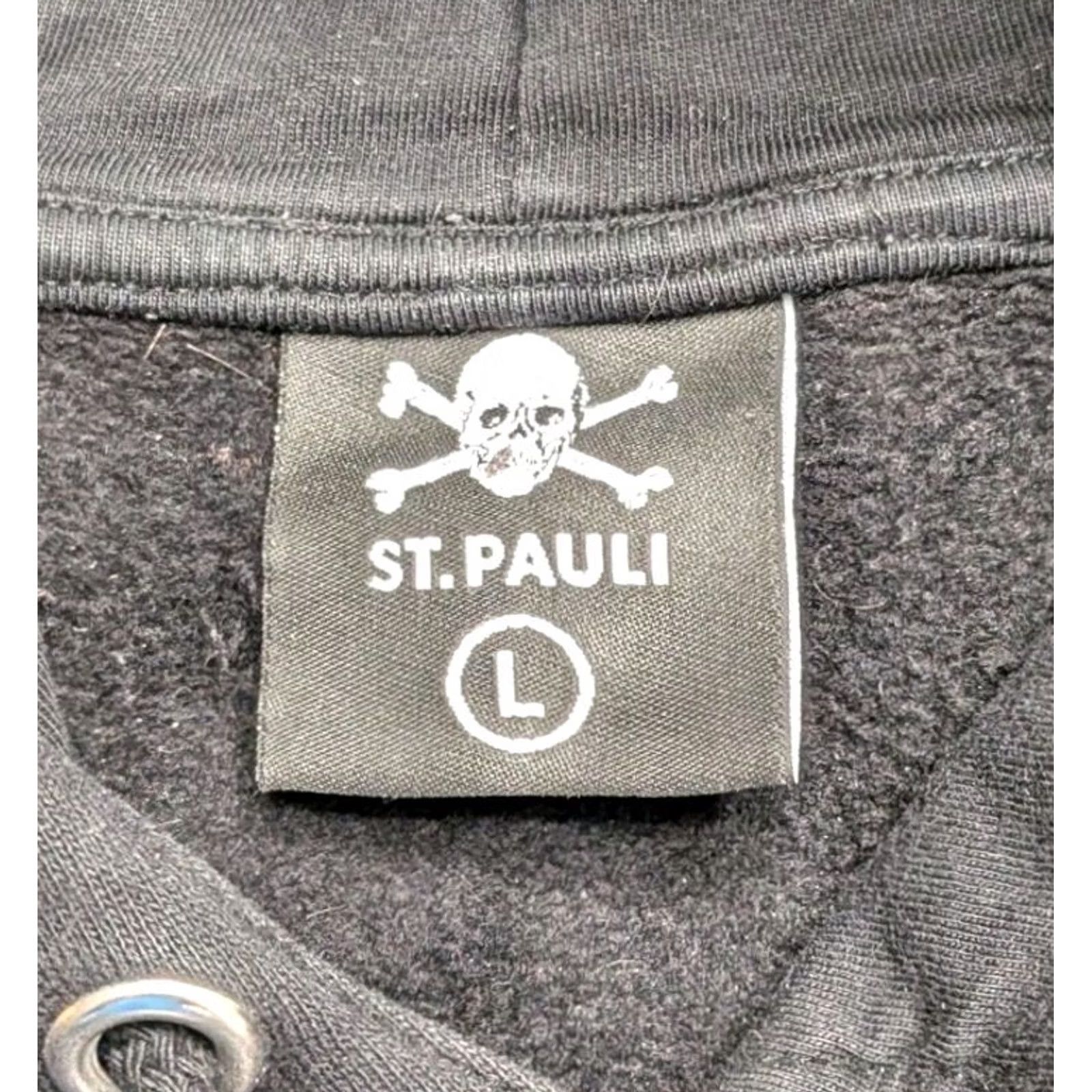 Vintage VINTAGE St. Pauli Hoodie Pullover Sweatshirt Soccer Y2K Black Large Mens Size US L / EU 52-54 / 3 - 4 Thumbnail