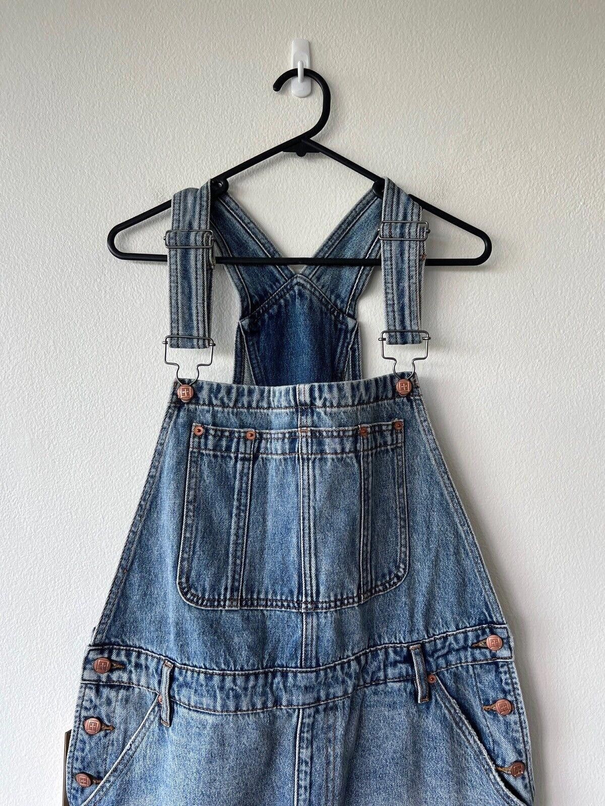 Ksubi new Ksubi womens dress jumpsuit shorts denim overall 31 12 Size 31" - 3 Thumbnail