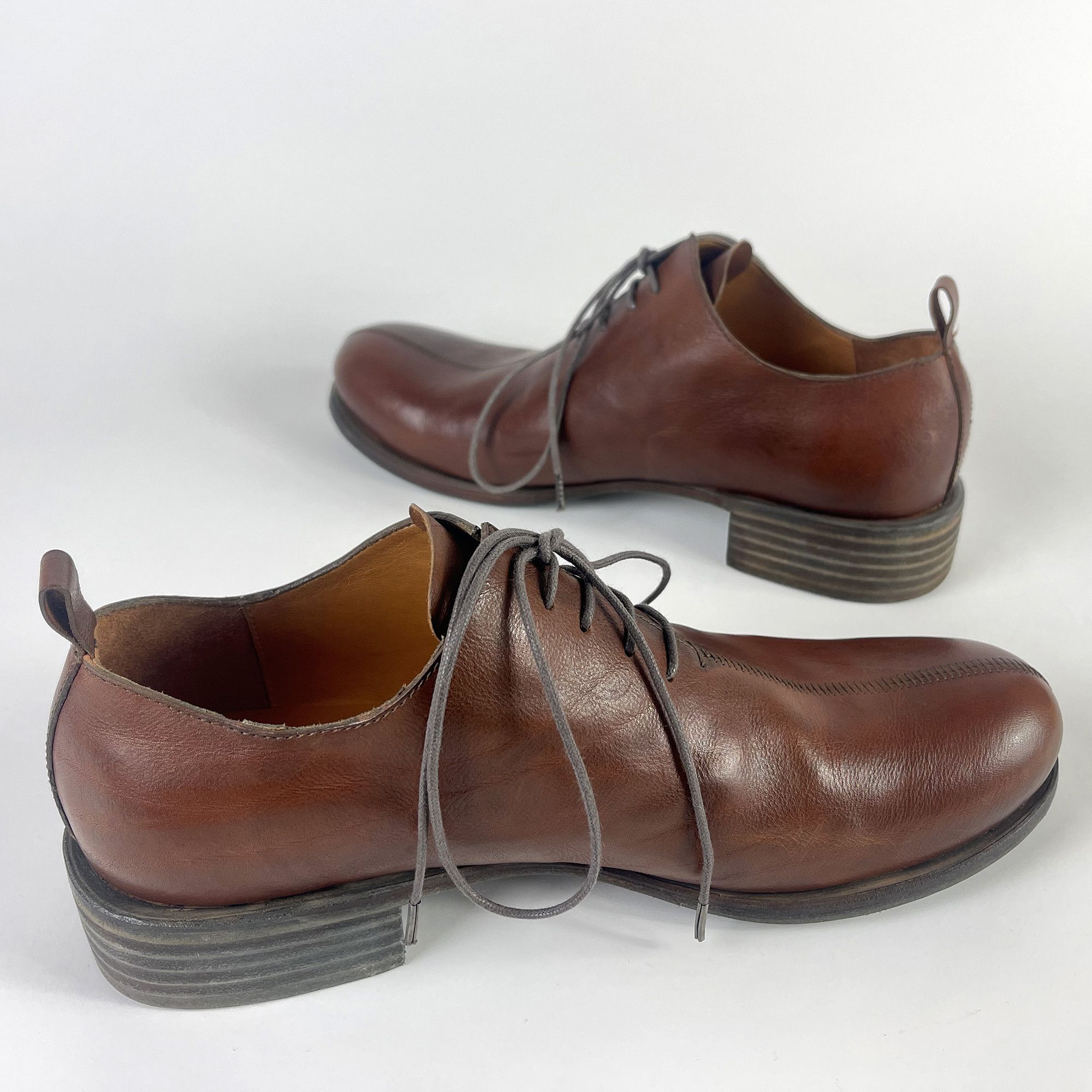 Dimissianos & Miller handmade derby brown calf lock-stitch, Blake stitch Size US 11.5 / EU 44-45 - 4 Thumbnail