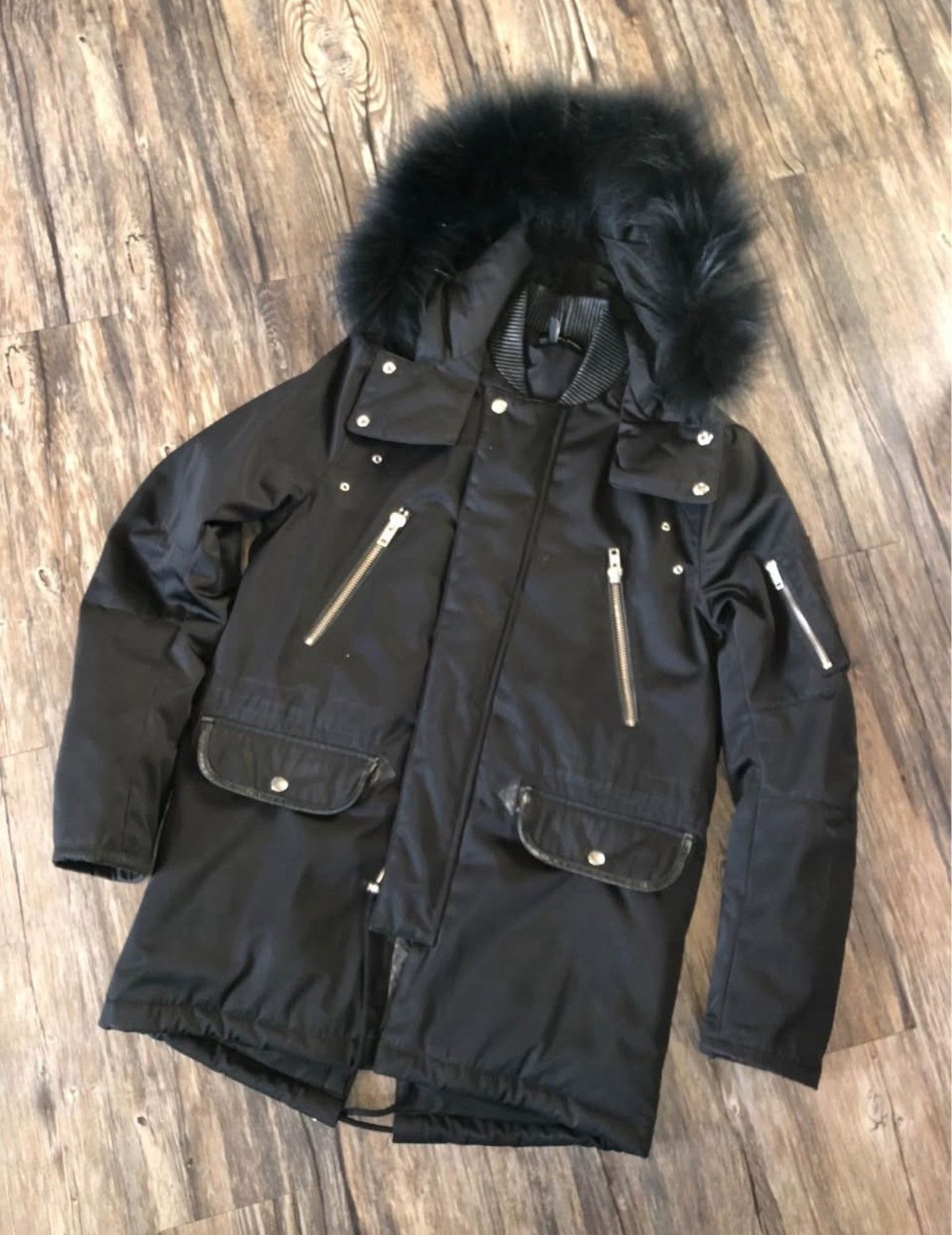 The Kooples The Kooples Fur Hooded Water Resistant Parka Size US S / EU 44-46 / 1 - 1 Thumbnail
