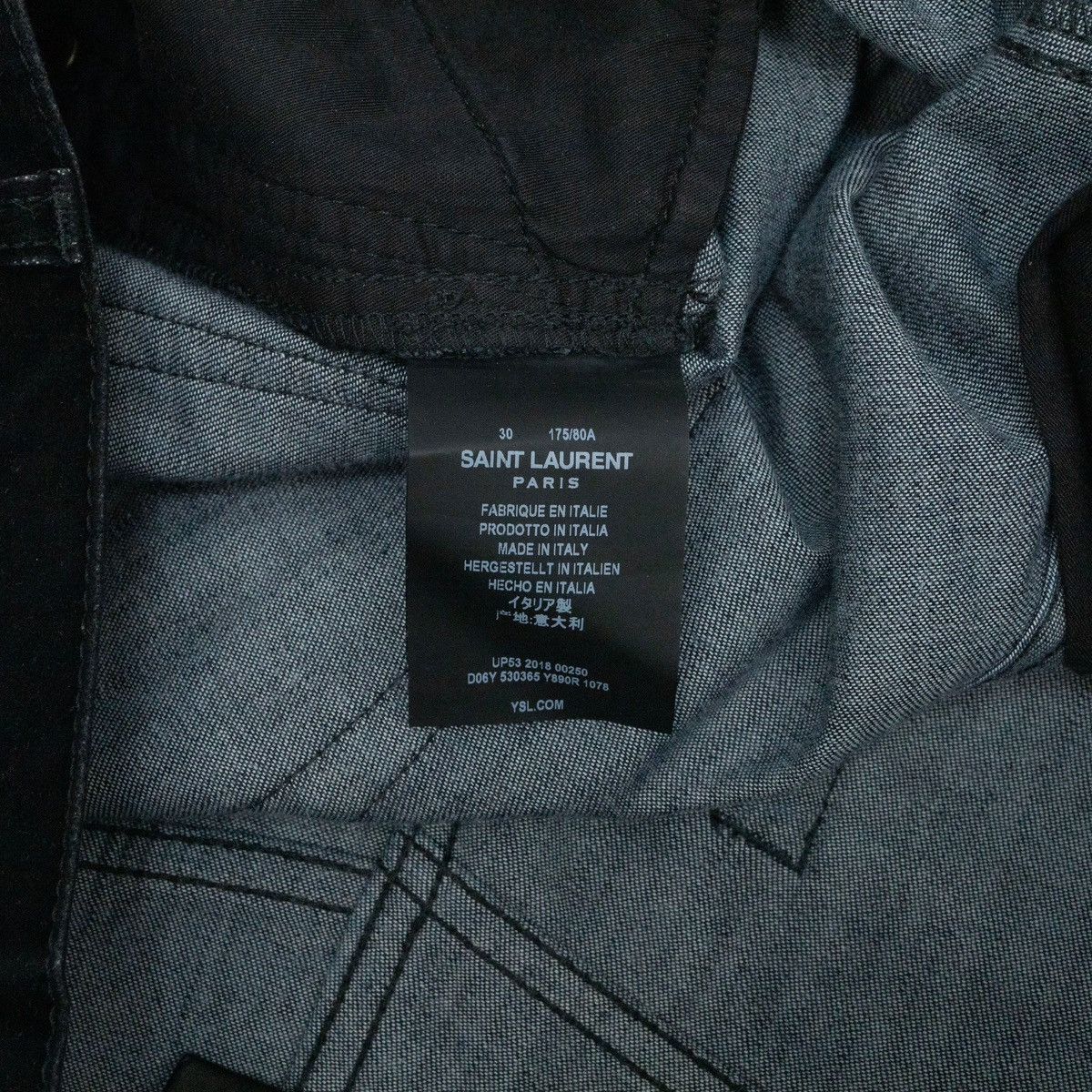 Saint Laurent Paris Saint Laurent 2018 D17 Flocked Velvet Bootcut Jeans Size US 30 / EU 46 - 5 Thumbnail