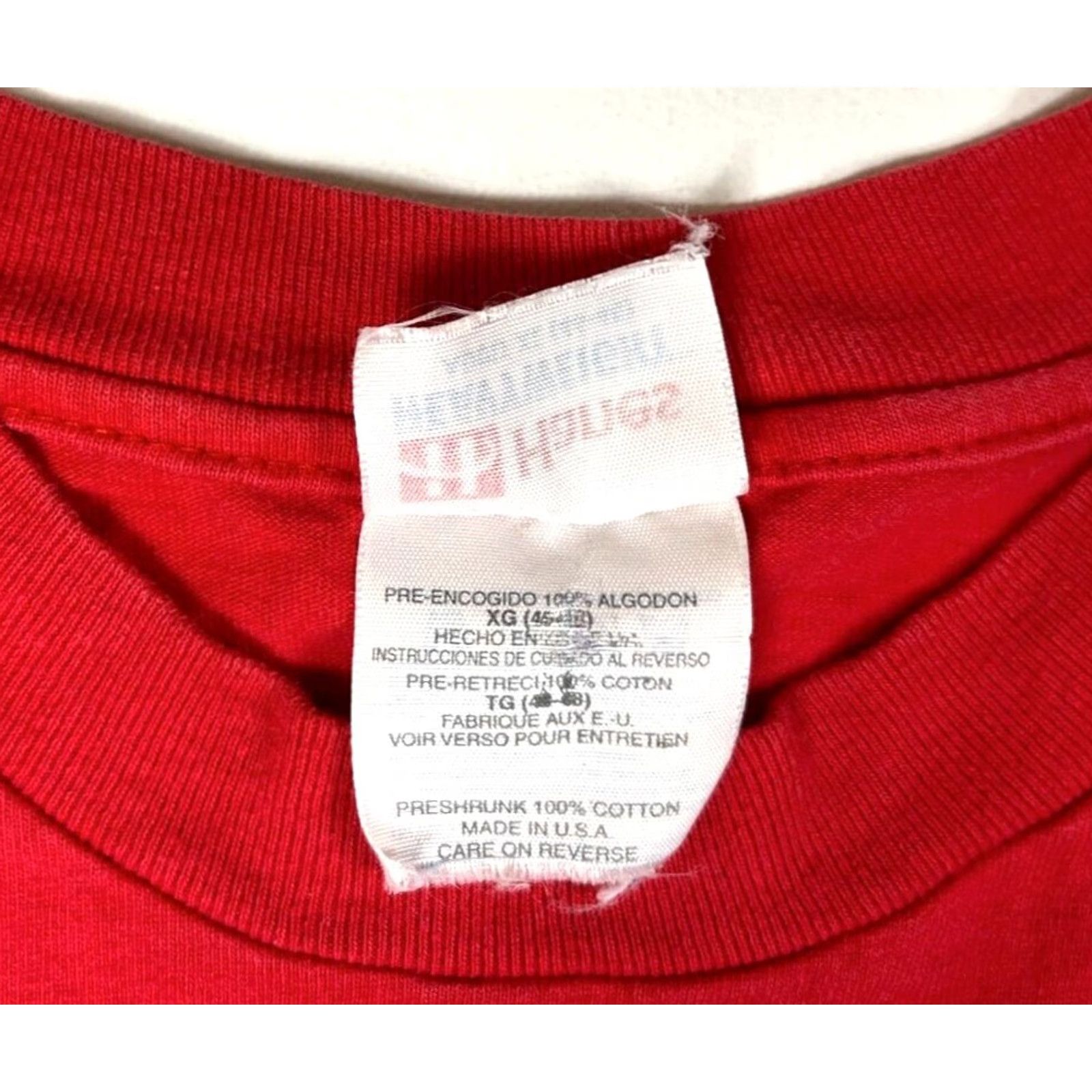 Hanes VINTAGE DC Comics The Flash T-Shirt Hanes Made in USA XL Red Unisex Adults Crew Neck Short Sleeve Cartoon Comics 1988 Mens Womens Size US XL / EU 56 / 4 - 7 Thumbnail