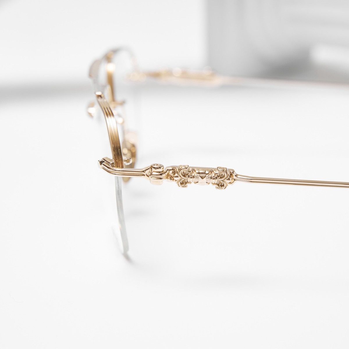 Chrome Hearts CHROME HEARTS FLUID MATTE GOLD PLATED/GOLD PLATED GLASSES Size ONE SIZE - 4 Thumbnail