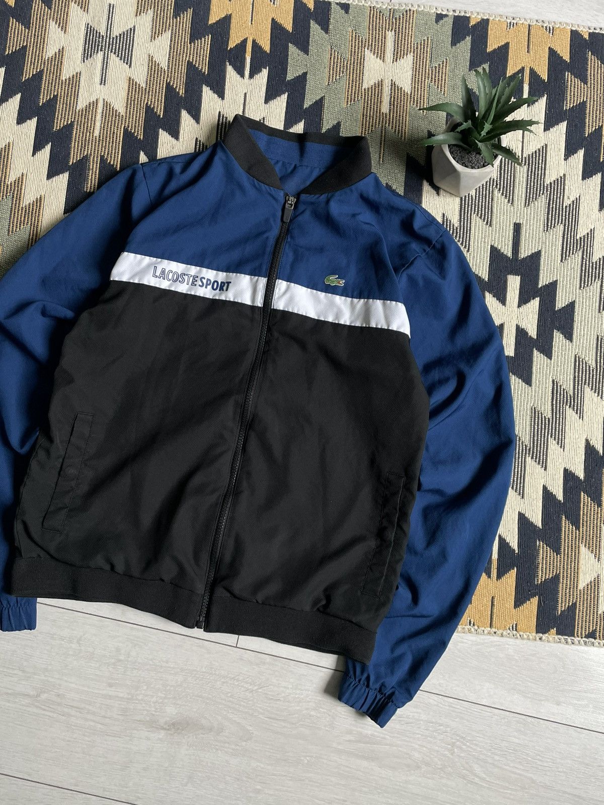 Lacoste Vintage Lacoste Sport Logo Nylon Track Bomber Size US S / EU 44-46 / 1 - 3 Thumbnail