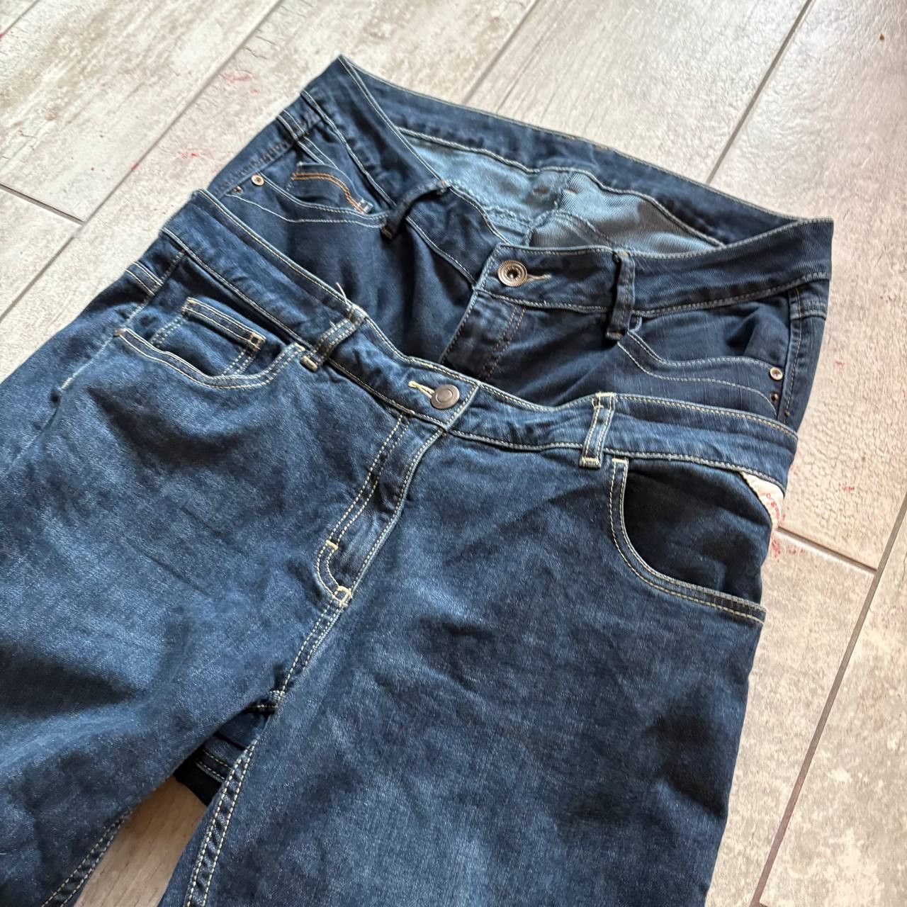 Japanese Brand rare flared blue handmade streetwear jeans Size US 31 - 6 Thumbnail