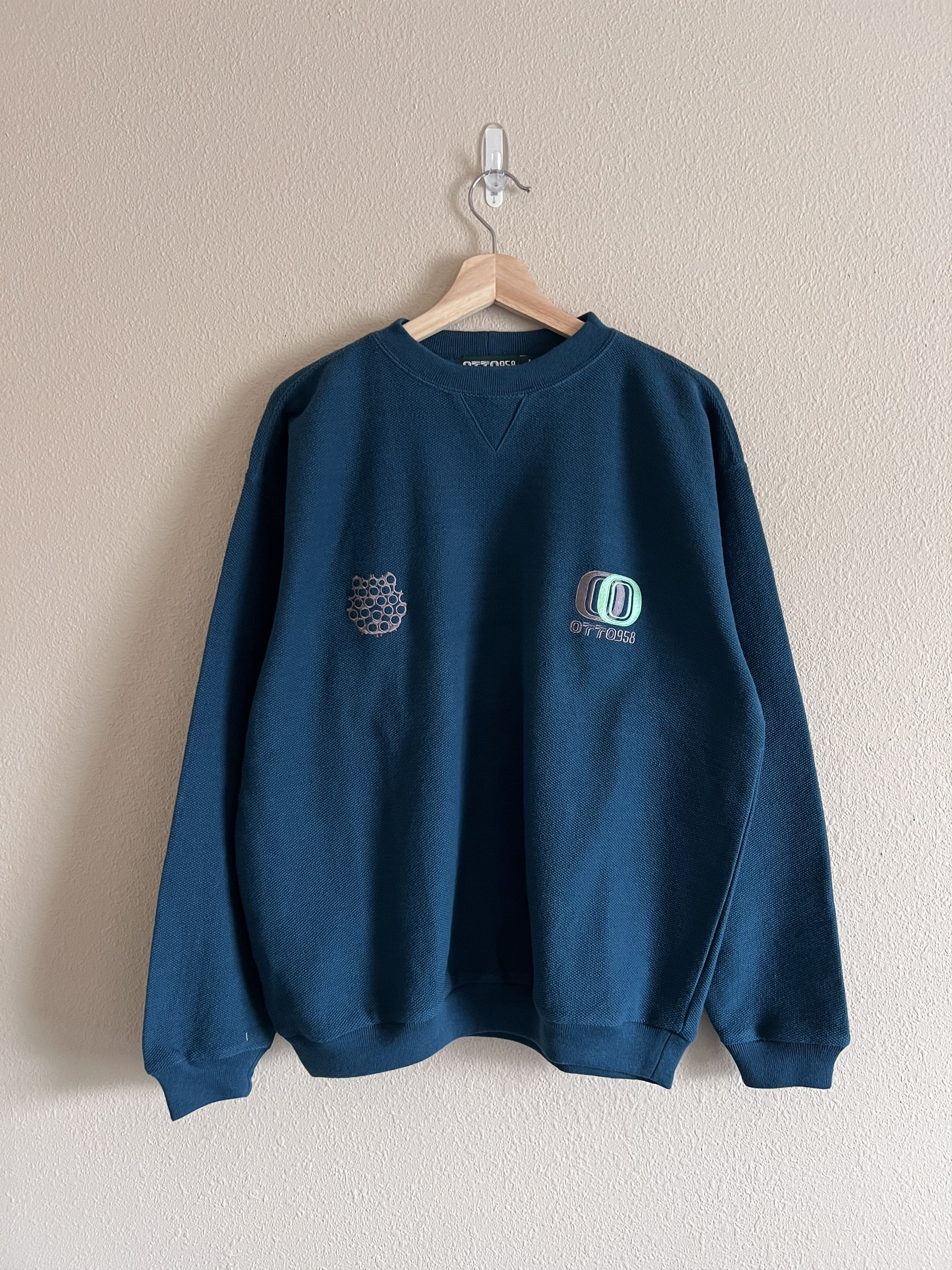 OTTO 958 OTTO 958 Double Metal Crewneck Sweatshirt in Teal | Grailed