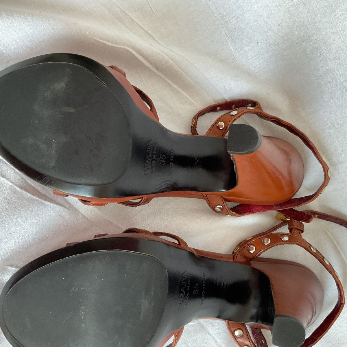 Prada Prada strappy platform Size US 5 / IT 35 - 2 Thumbnail