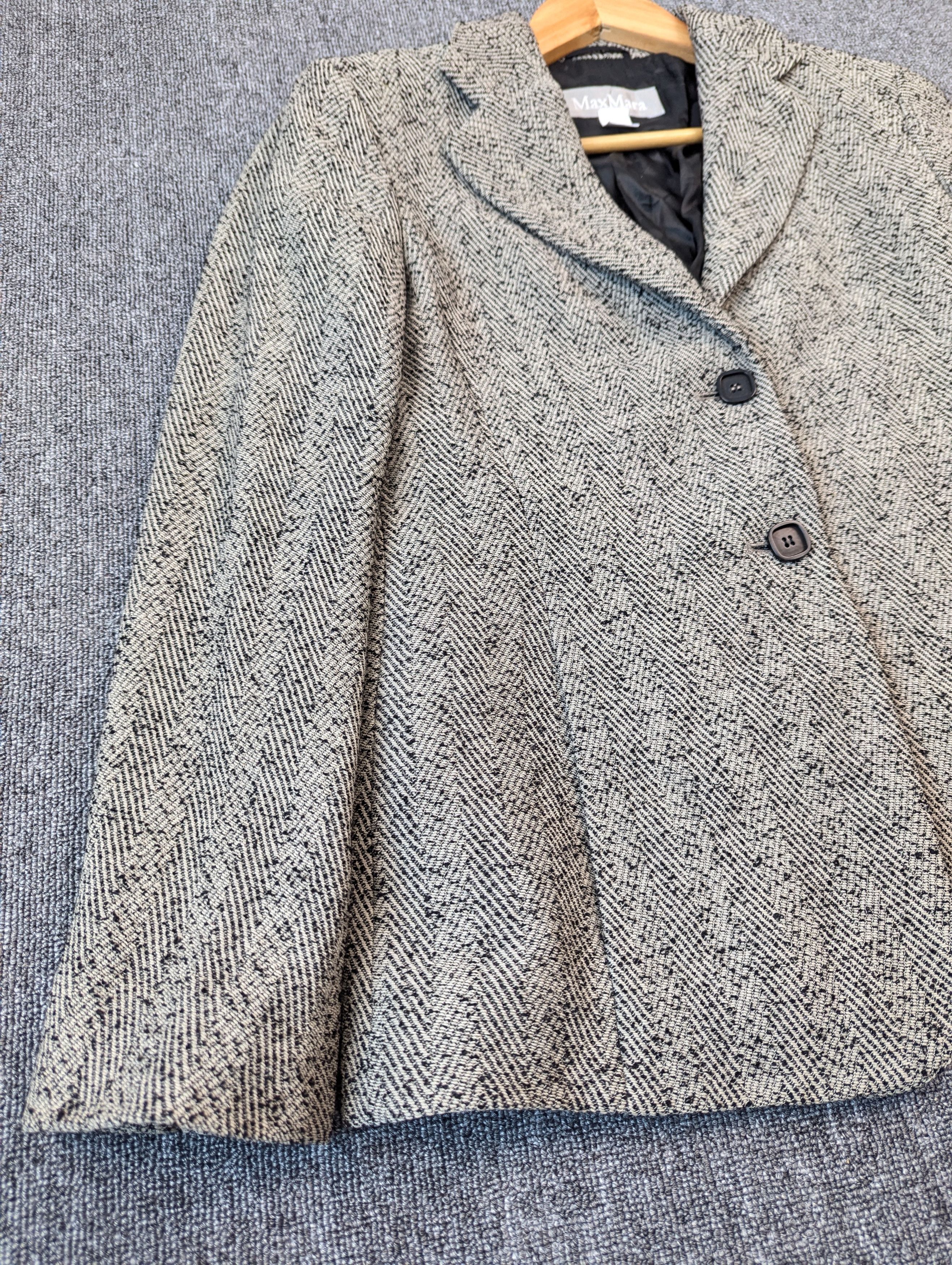 Max Mara Women's Max Mara Wool Blazer Style Jacket Size XS / US 0-2 / IT 36-38 - 4 Thumbnail