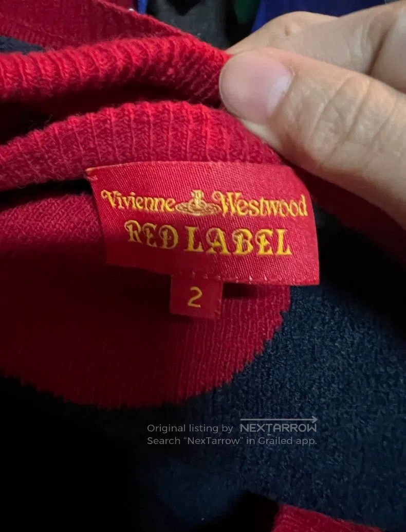 Vivienne Westwood Vivienne Westwood Thick Hooded Top Knit Sweater with Polka Size M / US 6-8 / IT 42-44 - 2 Thumbnail