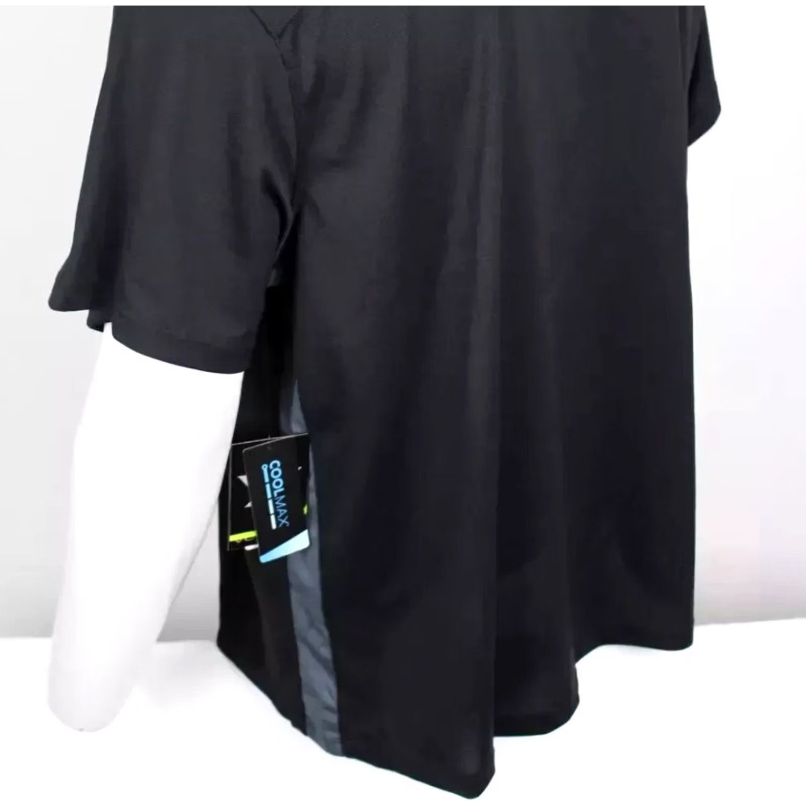 Vintage Vortex Men's Escape Polo Short Sleeve Shirt Large Black 121-21-BLK Size US L / EU 52-54 / 3 - 5 Thumbnail