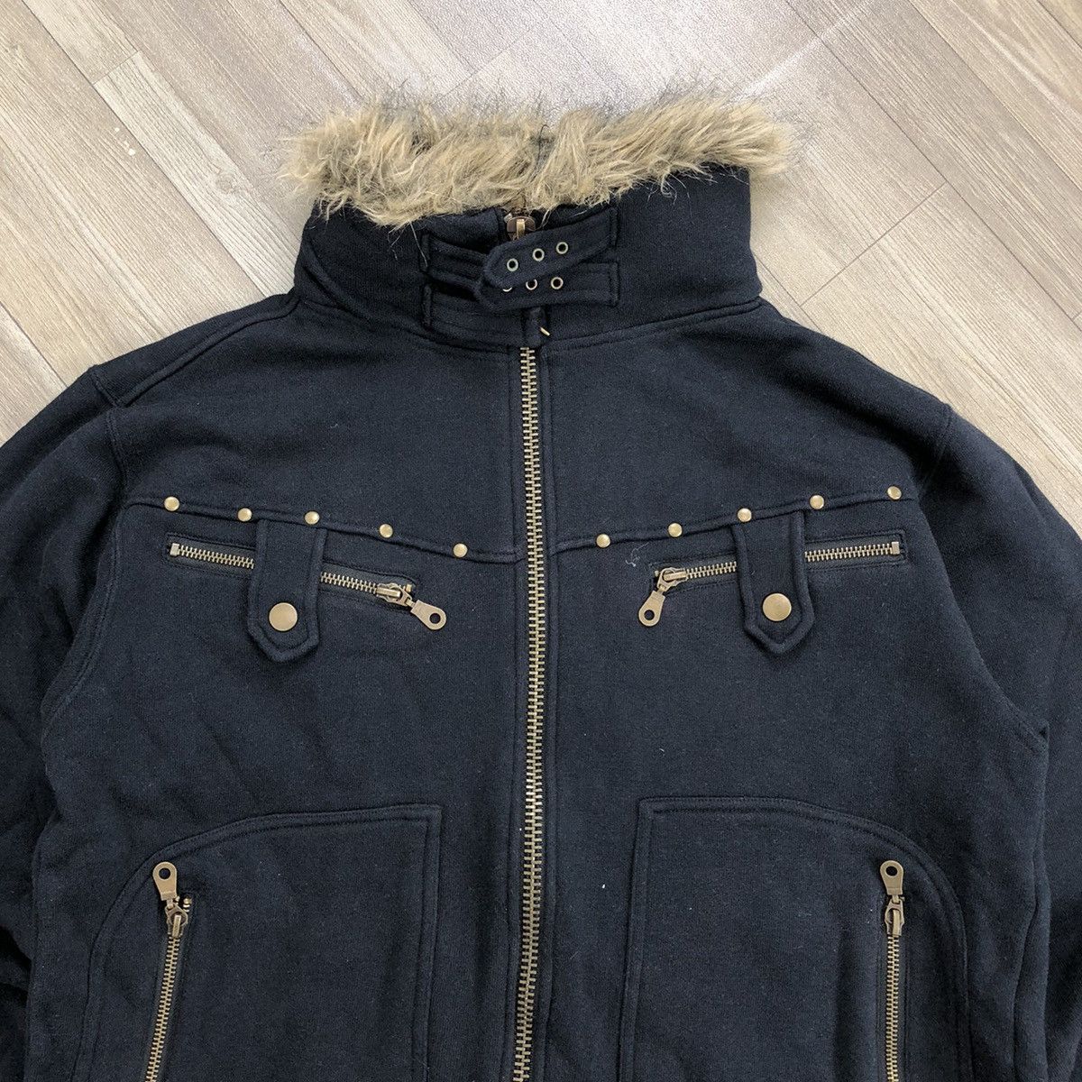 If Six Was Nine 2000s Fur Quash Ifsixwasnine Goa Lgb Style Bono Jacket Size US M / EU 48-50 / 2 - 4 Thumbnail