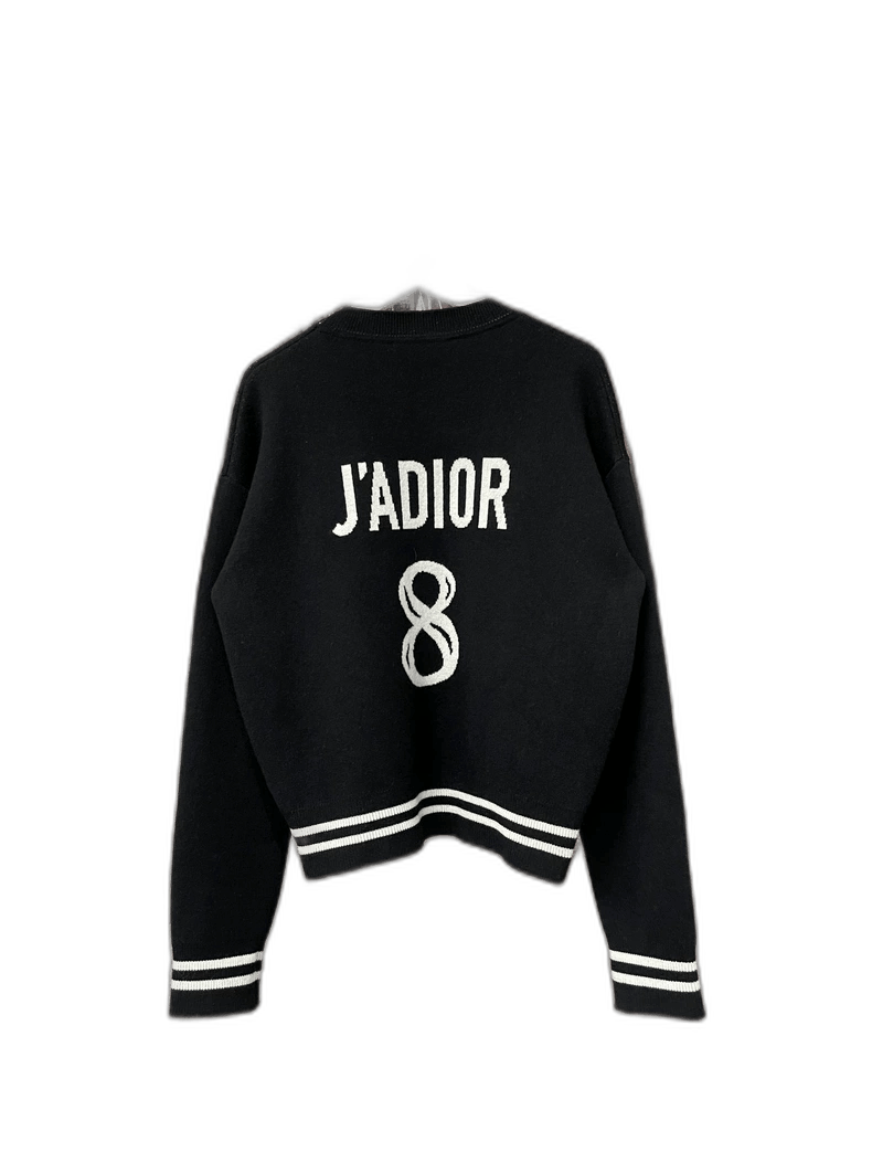 Dior Dior Black and White Sweater with J'ADIOR-2505 Size S / US 4 / IT 40 - 1 Thumbnail