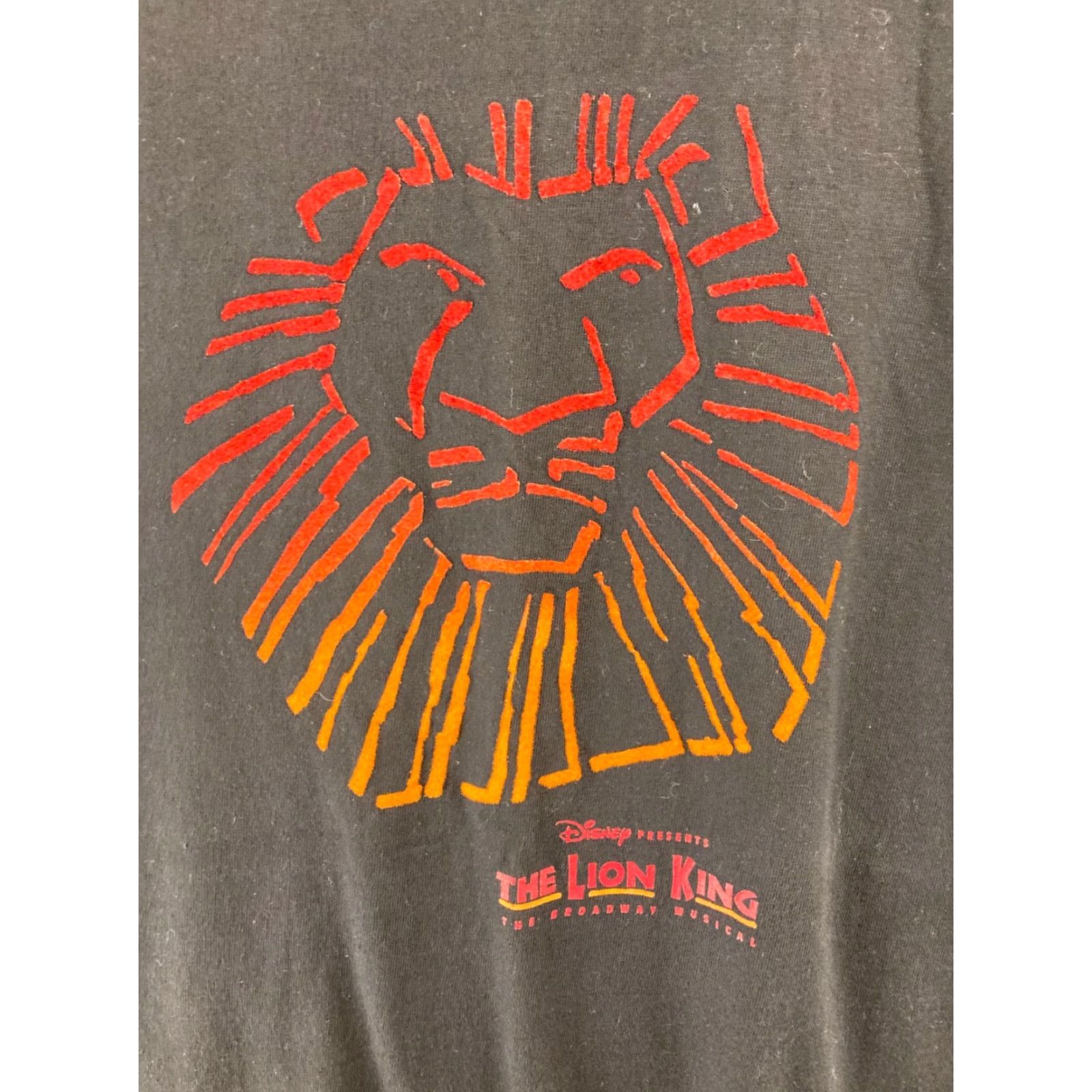 Vintage Lion King Musical Mens TShirt Large Black USA MADE Broadway Size US L / EU 52-54 / 3 - 2 Thumbnail