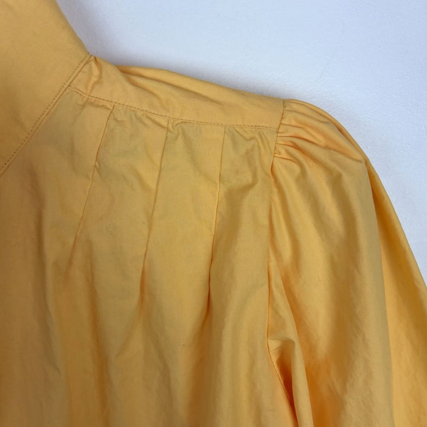 Vintage Frontier Classics Western Blouse Womens Large Yellow 100% Cotton Puff Shoulder Long Sleeve Cowgirl Casual Size L / US 10 / IT 46 - 7 Thumbnail