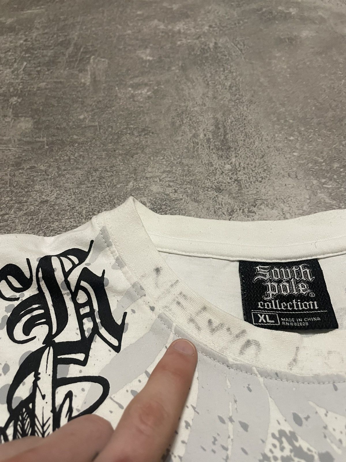 Southpole Vintage South Pole All Ower Print Rap T-Shirt 90s Size US XL / EU 56 / 4 - 7 Thumbnail