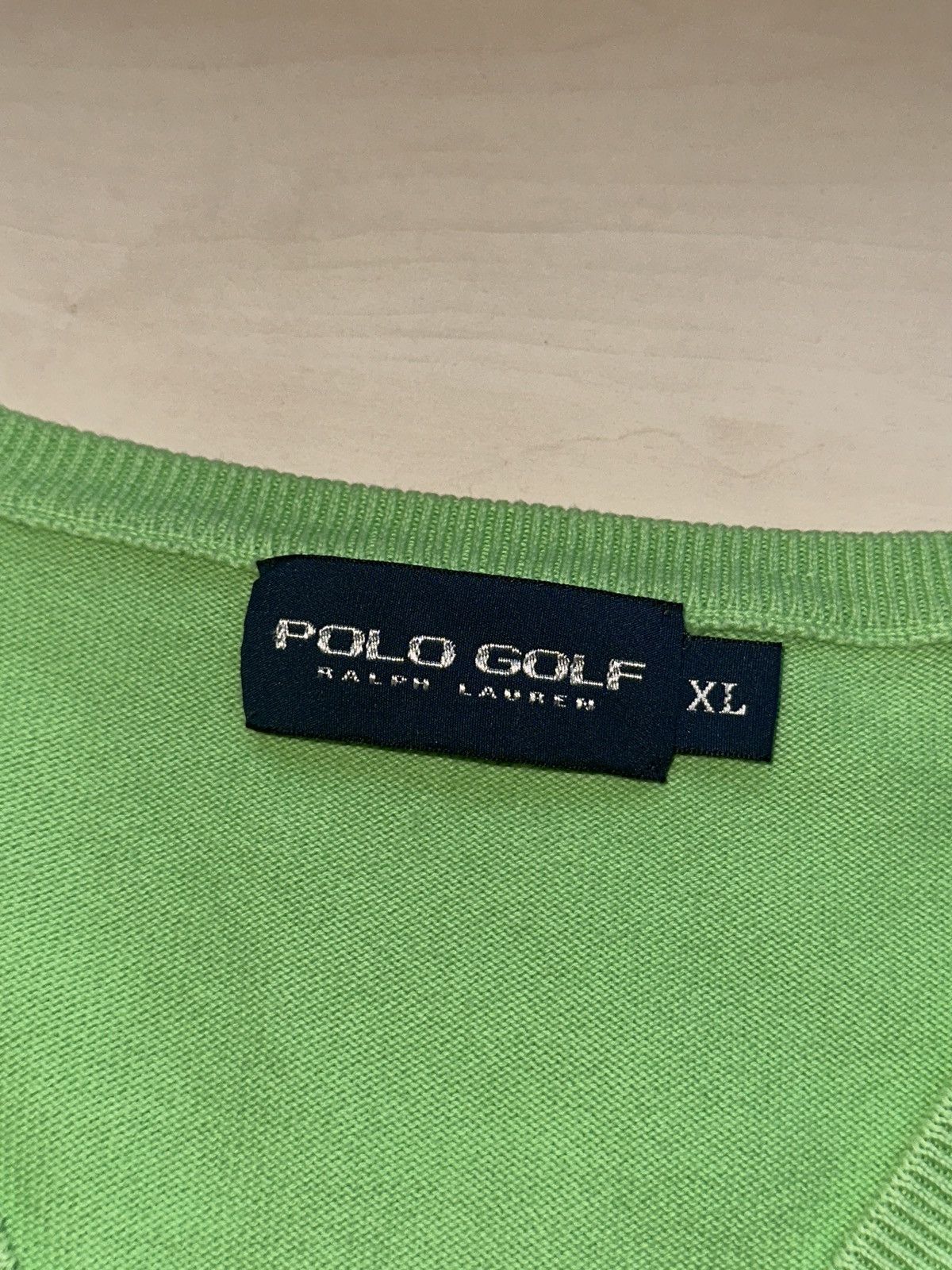 Polo Ralph Lauren × Ralph Lauren × Vintage Vintage Polo Golf Ralph Lauren Pullover Vest V-Neck Size XL / US 12-14 / IT 48-50 - 7 Thumbnail