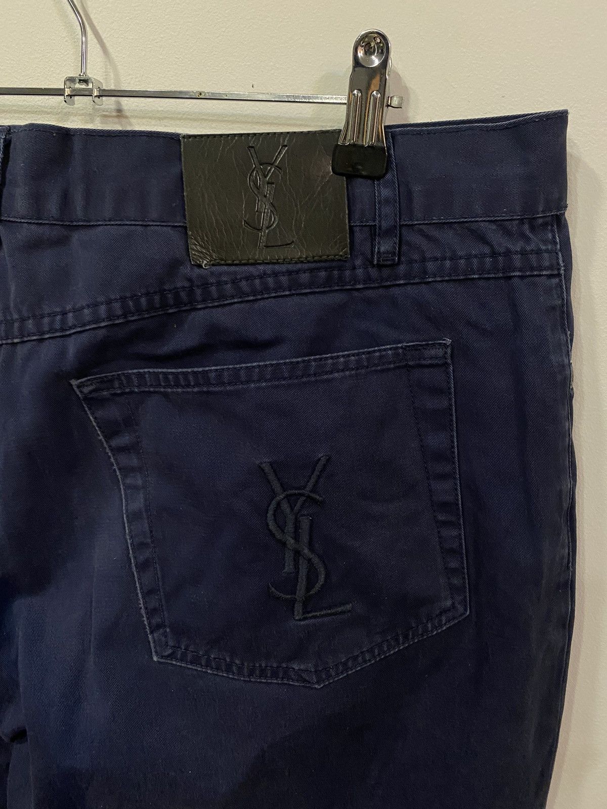 Yves Saint Laurent 36x32 YSL Jeans Denim Pants Cotton Navy Size US 36 / EU 52 - 1 Thumbnail