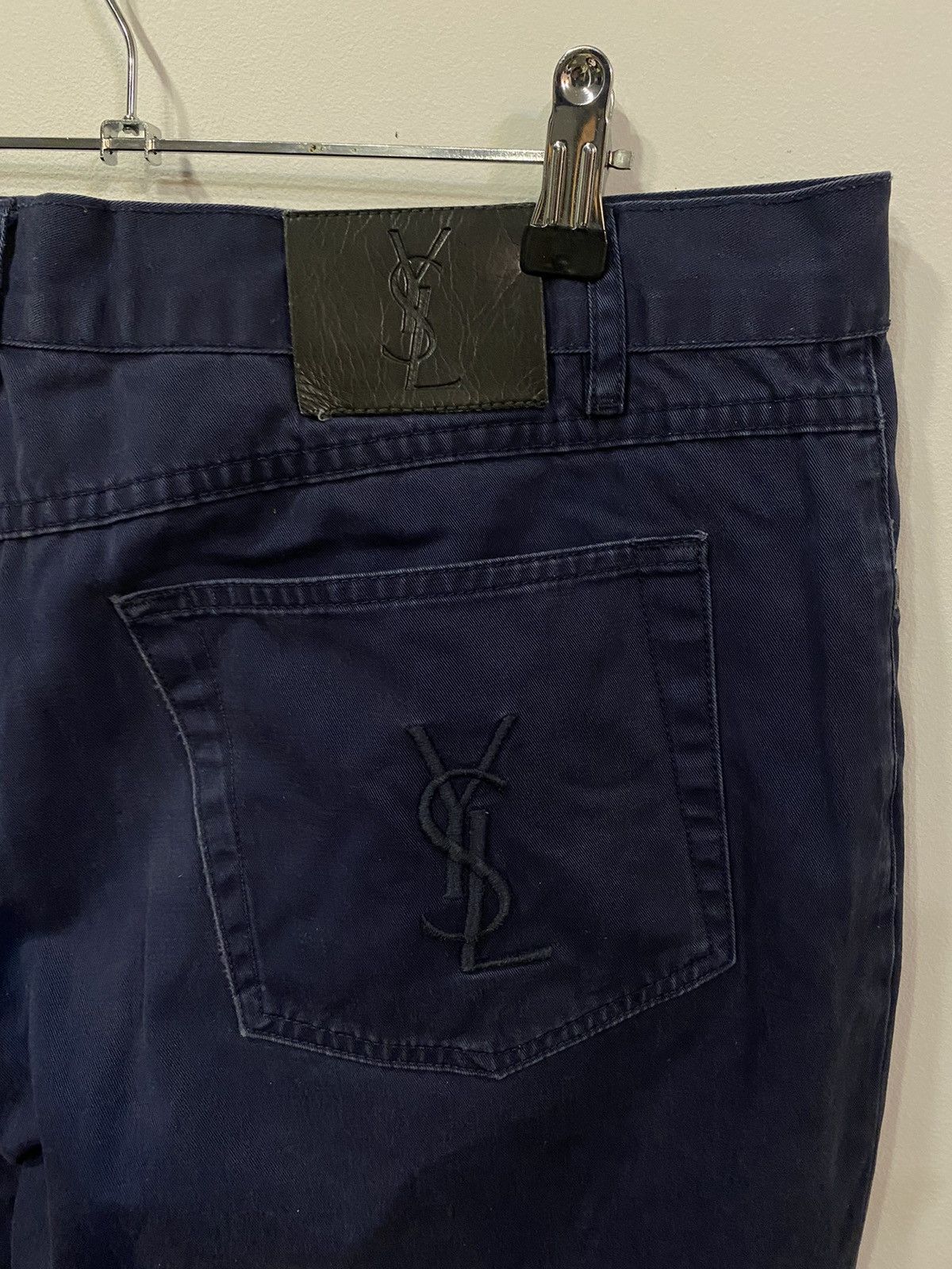 image of Saint Laurent Paris x Vintage 36X32 YSL Jeans Denim Pants Cotton Navy, Men's