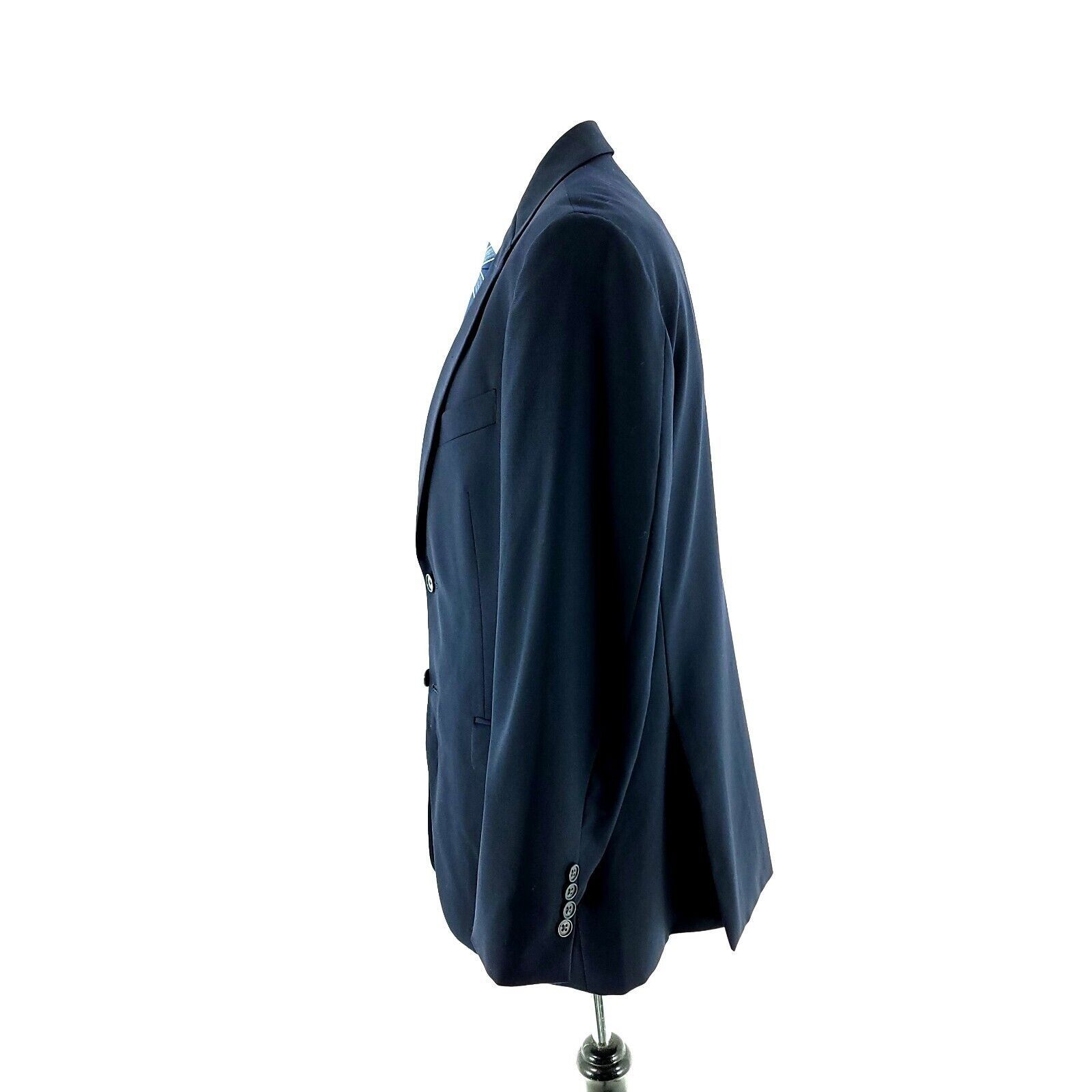 Joseph Abboud Joseph Abboud Collection Wool 2 Button Blazer 40R Blue Size 40R - 5 Thumbnail
