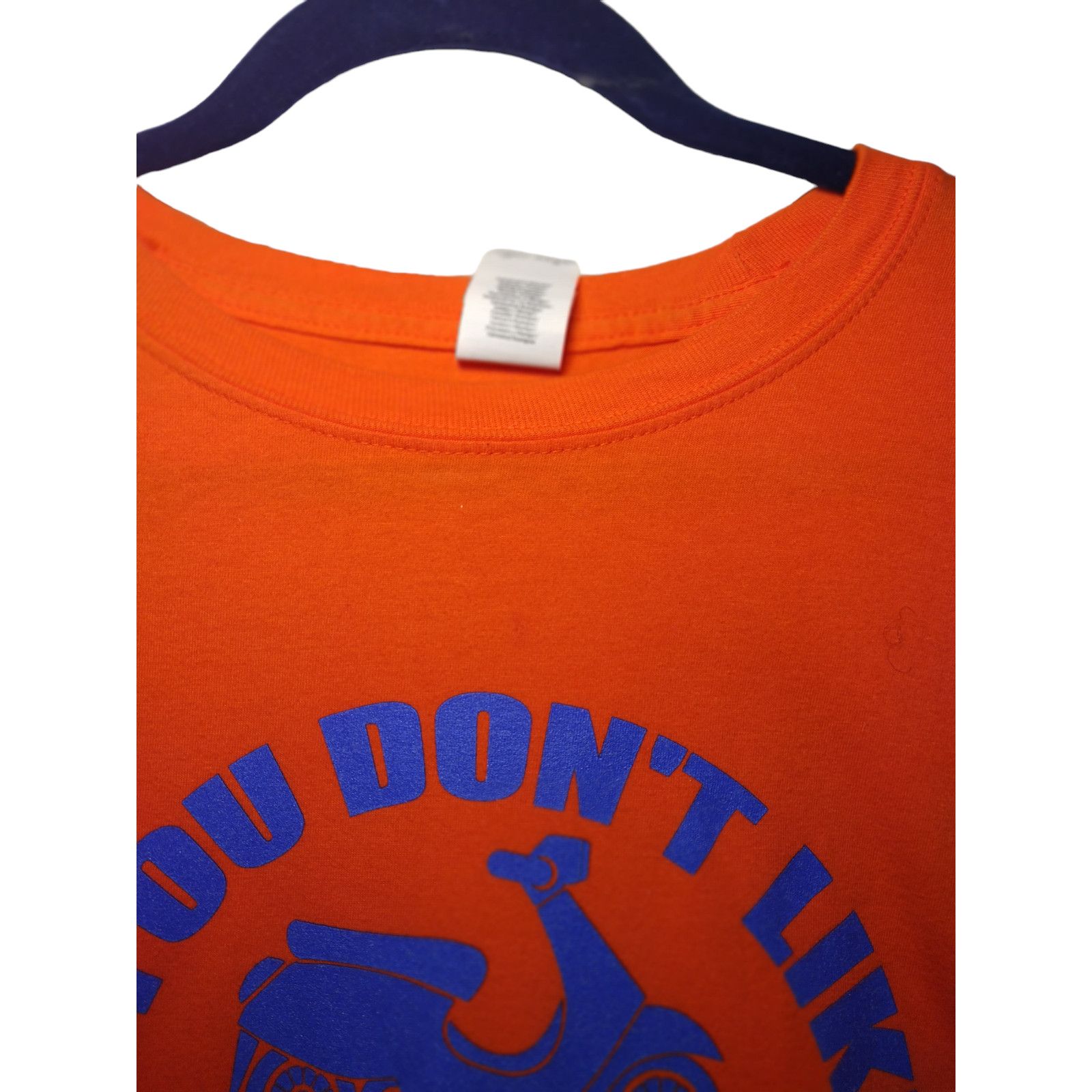 Gildan Gildan Mens Scooter Graphic Print T-Shirt Orange Large Size US L / EU 52-54 / 3 - 2 Thumbnail