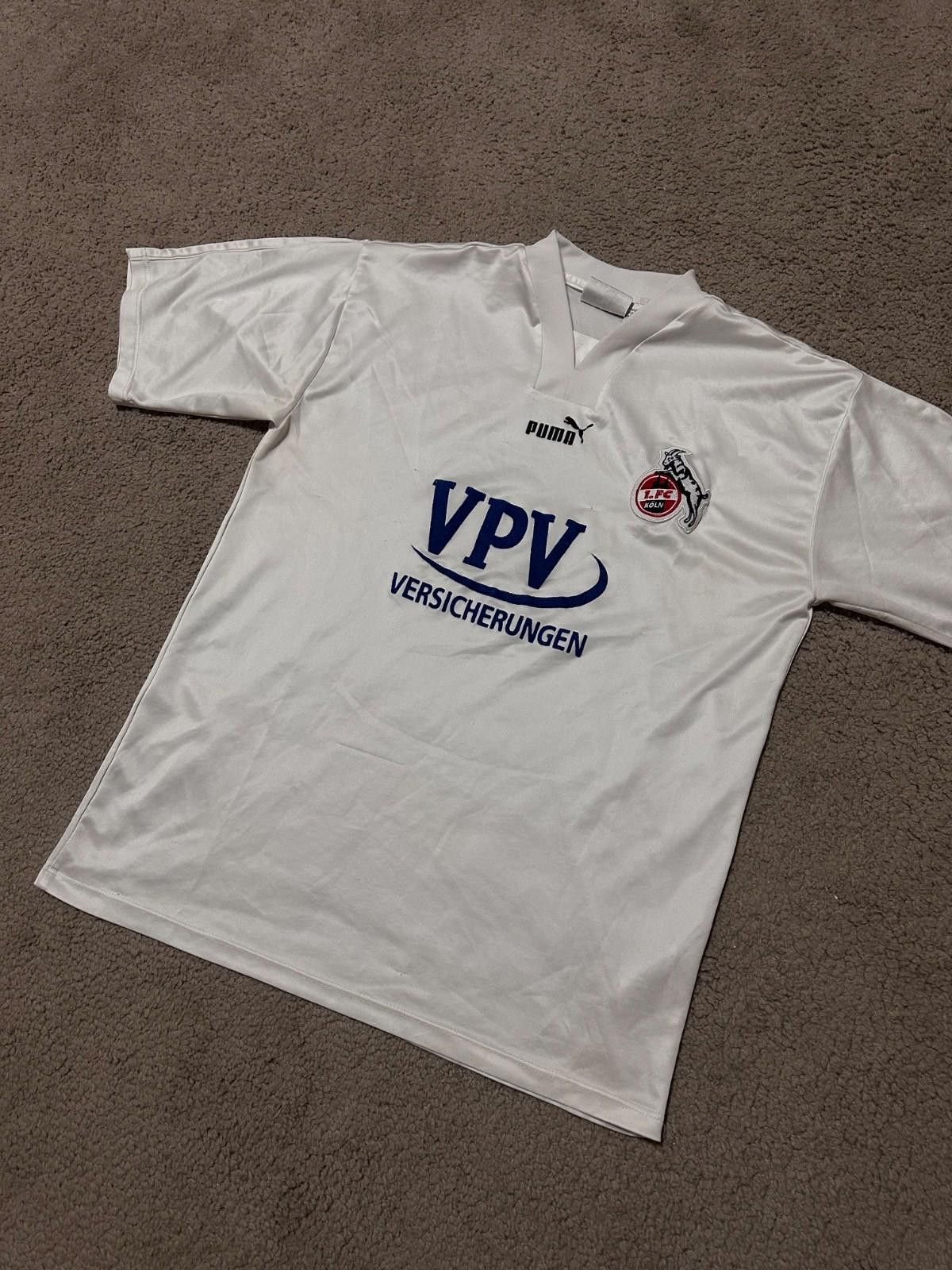 Puma FC Koln Home football shirt 2000 Soccer Puma White Jersey XL Size ONE SIZE - 2 Thumbnail