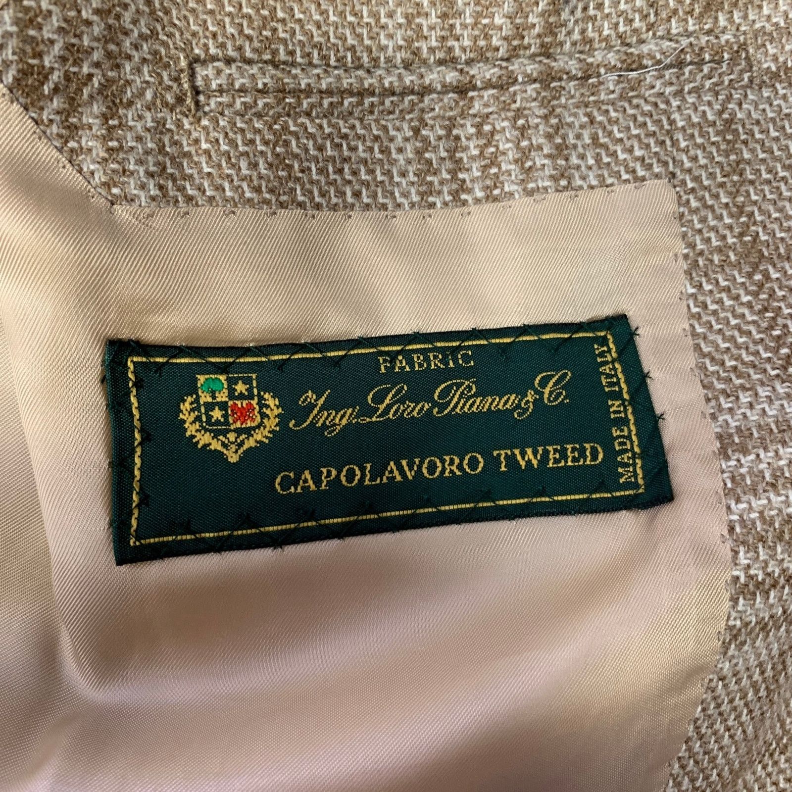 Other ATELIER MUNRO 38 Off White Check Notch Lapel Sport Coat Size 38R - 7 Thumbnail