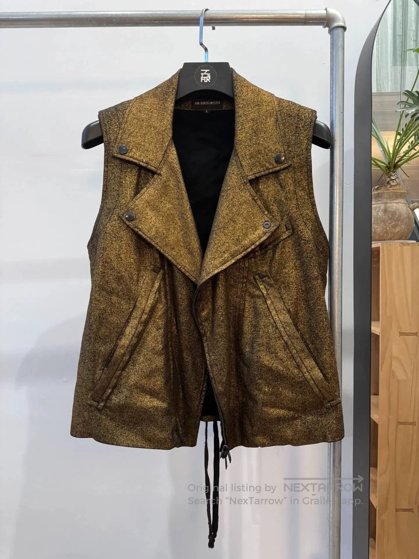 Ann Demeulemeester Ann Demeulemeester Black Gold Vest. Size US S / EU 44-46 / 1 - 2 Thumbnail