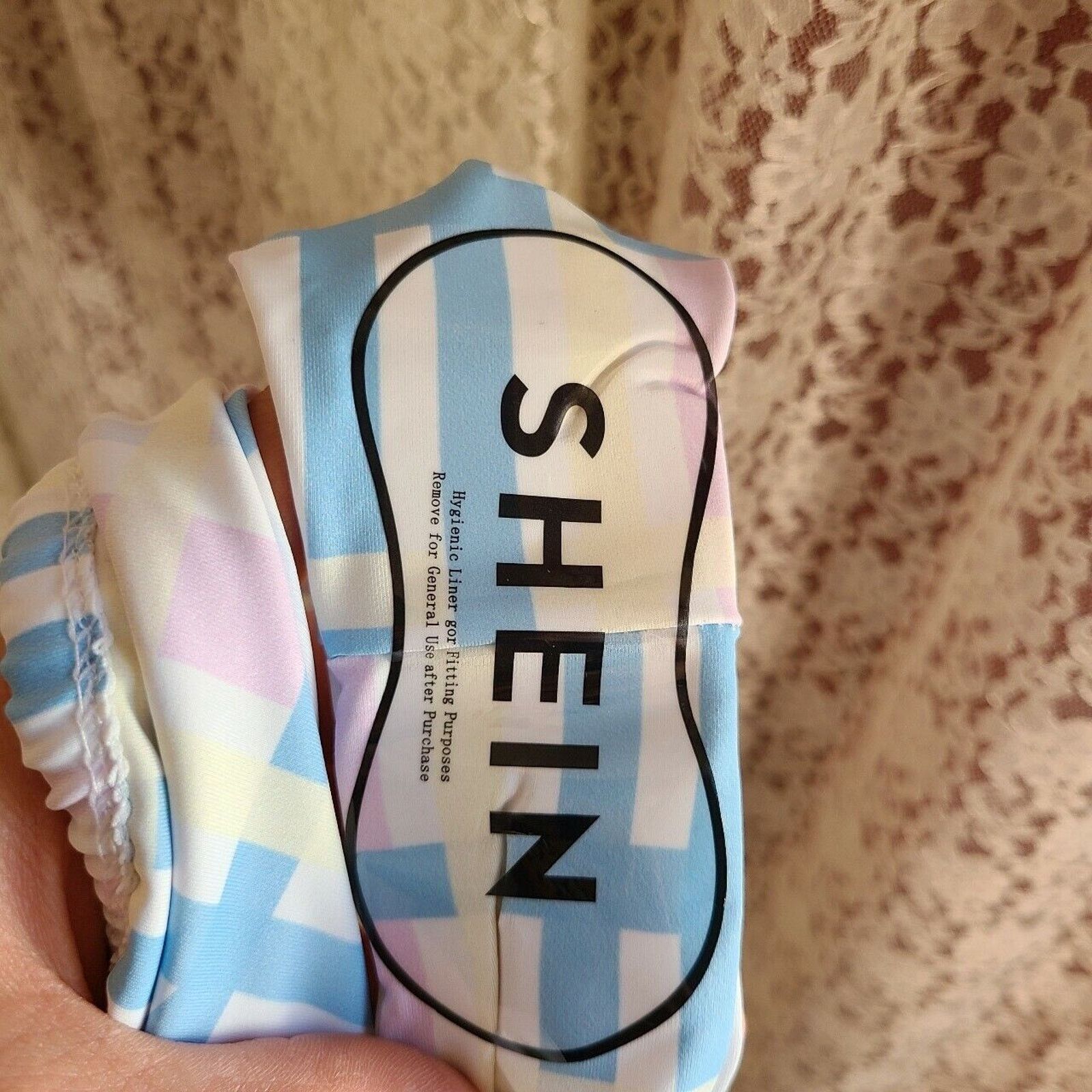 Shein Nwt shein pastel plaid brief tie bottom bikini Size medium Size ONE SIZE - 7 Thumbnail
