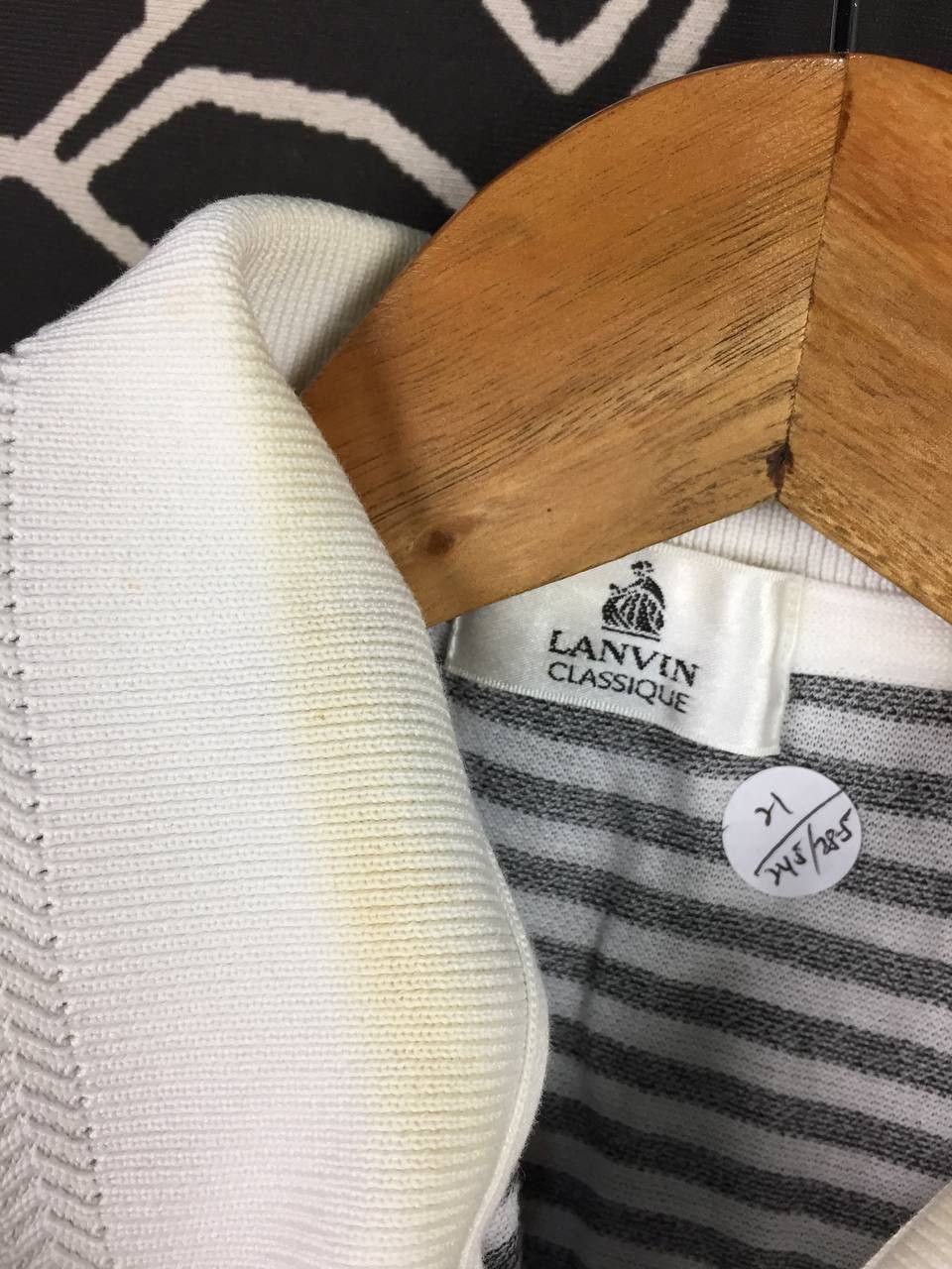 Lanvin Vtg Lanvin Classique Striped Pocket Luxury Polo Shirt Size US M / EU 48-50 / 2 - 5 Thumbnail