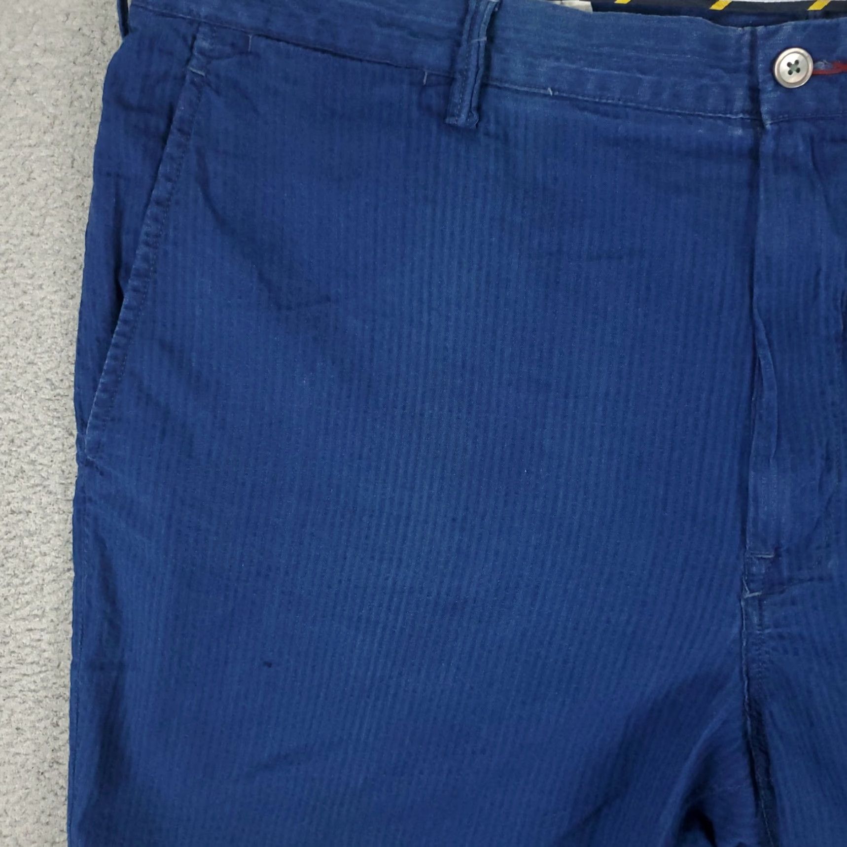 Ralph Lauren Ralph Lauren Chino Shorts Mens Size 40 Blue Striped Casual Flat Front Size US 40 / EU 56 - 3 Thumbnail