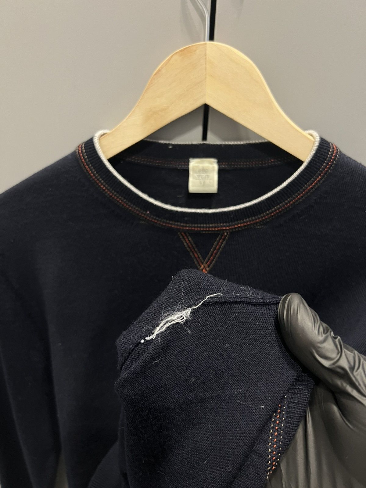 Eleventy Eleventy Premium Navy Crewneck - Minimal Aesthetic Sweater Size US M / EU 48-50 / 2 - 21 Thumbnail