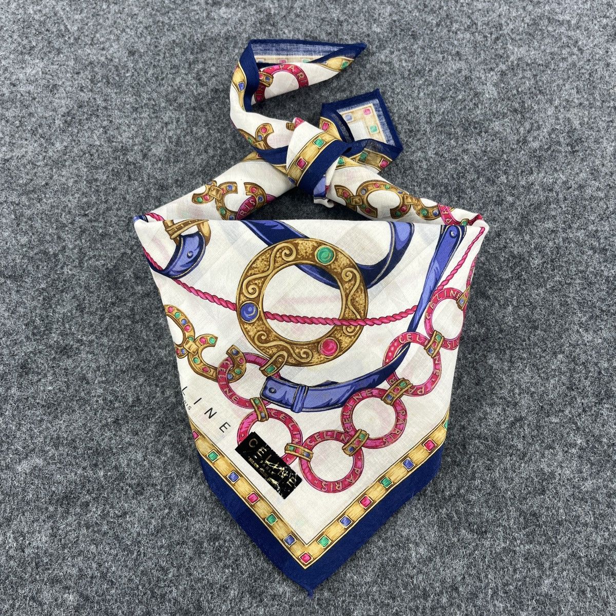 Celine Celine Handkerchief / Bandana / Neckerchief / Headscarf B072 Size ONE SIZE - 2 Thumbnail