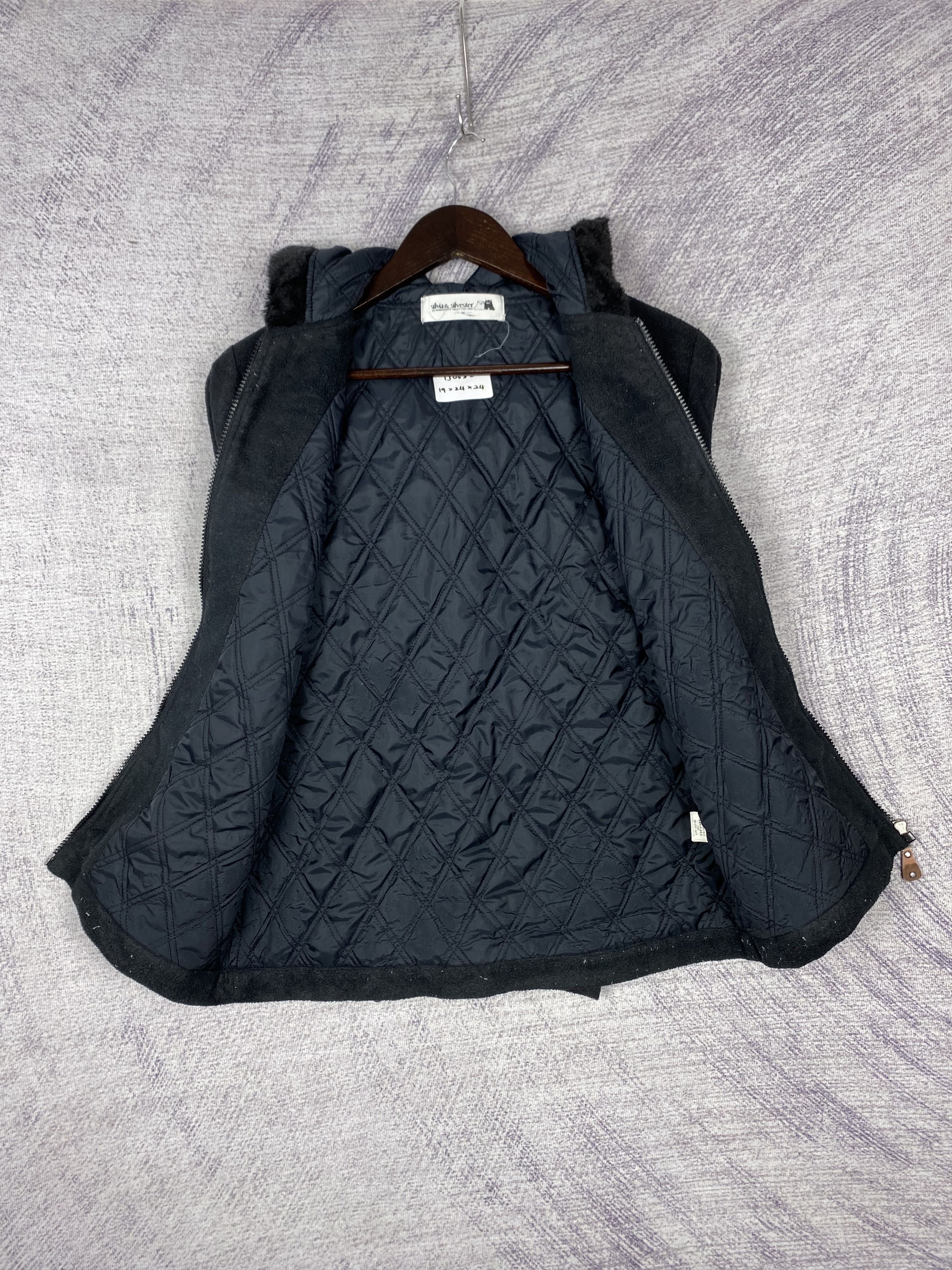Japanese Brand Vintage Silvia Silvester Hoodie Quilted Lining Velvet Jacket Size US M / EU 48-50 / 2 - 6 Thumbnail