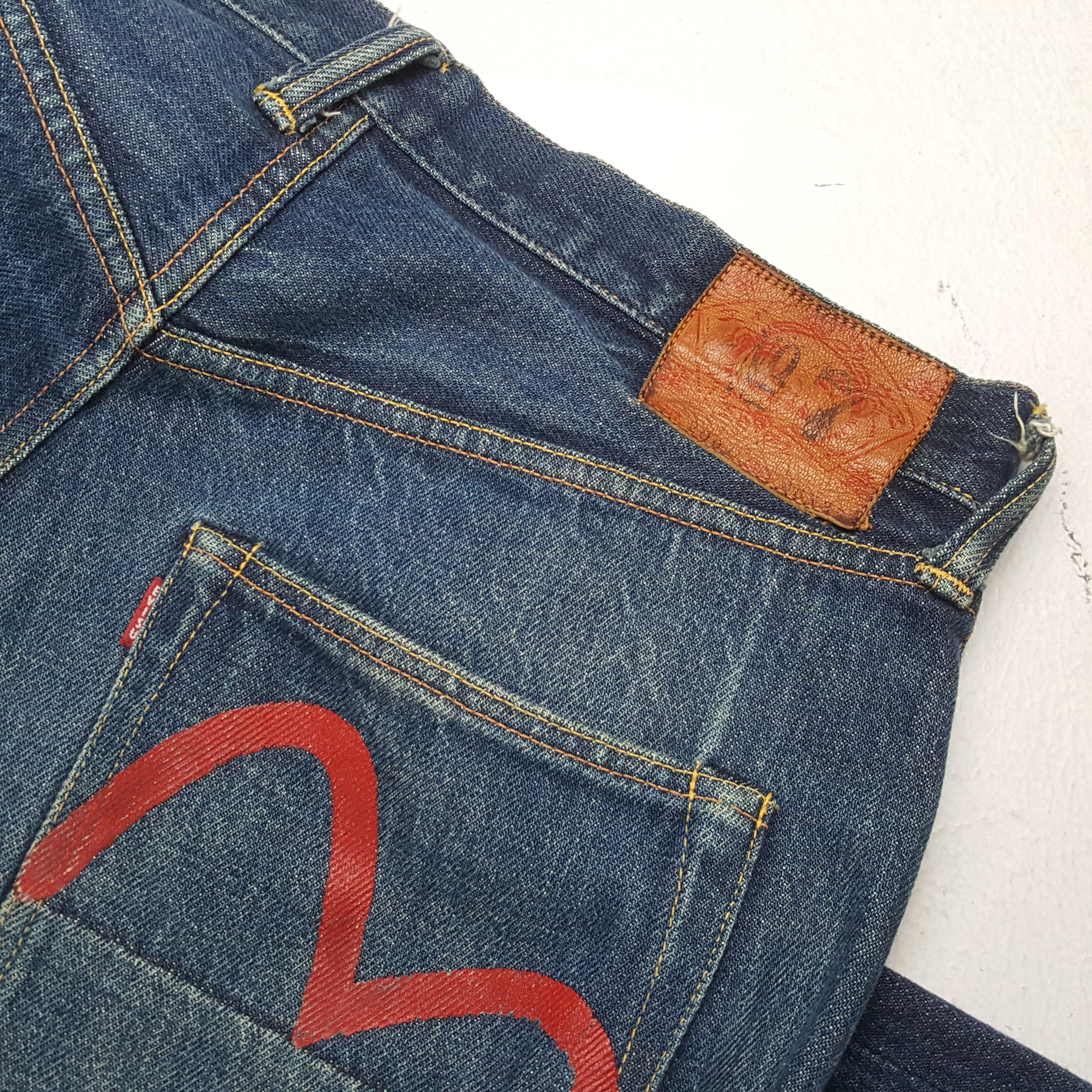 Evisu × Japanese Brand × Vintage Vintage EVISU Japanese Brand Daicock Custom Design Jeans Size US 32 / EU 48 - 15 Thumbnail